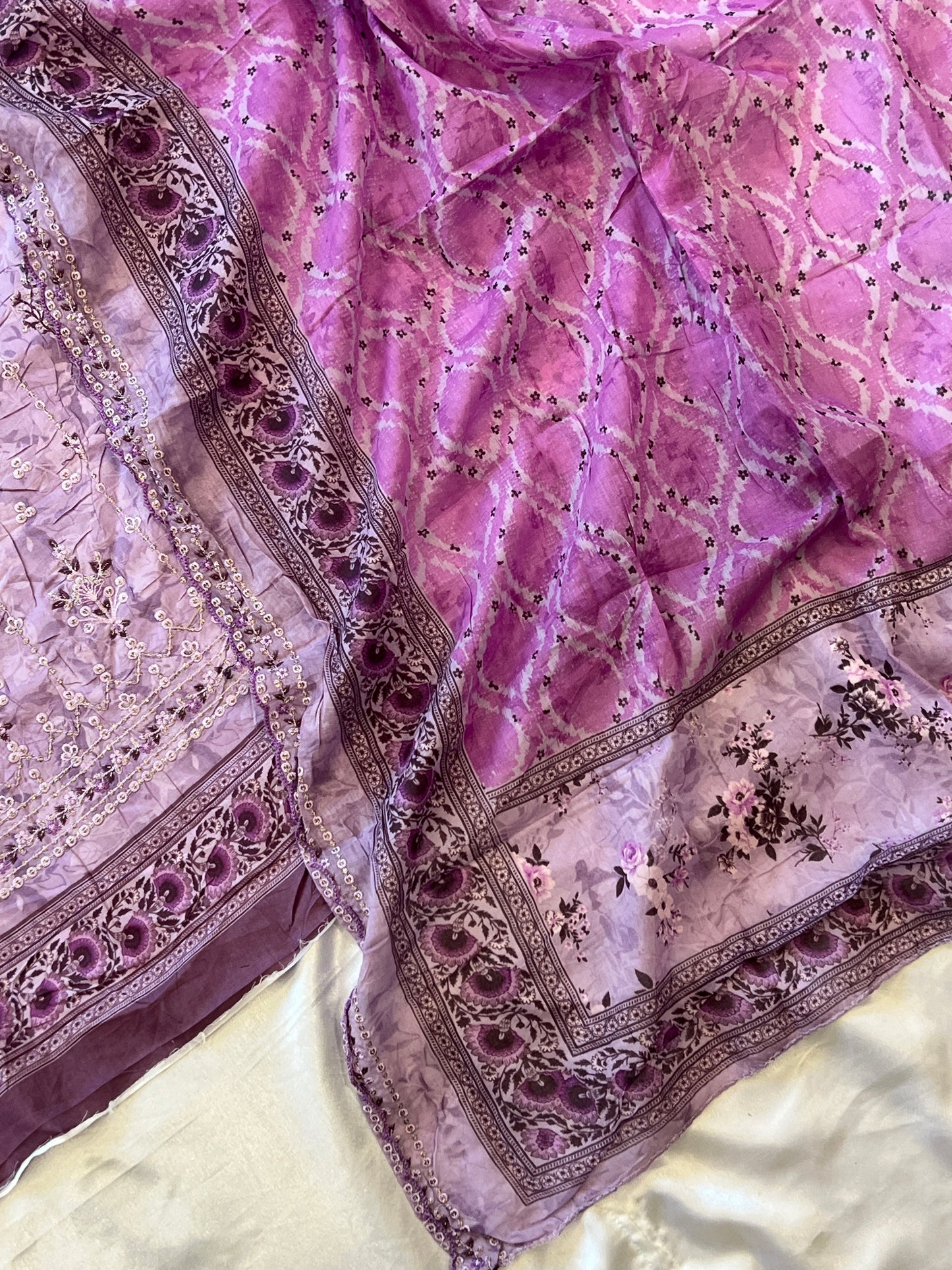 PURPLE BIN SAEED EMBROIDERY SUIT 1500