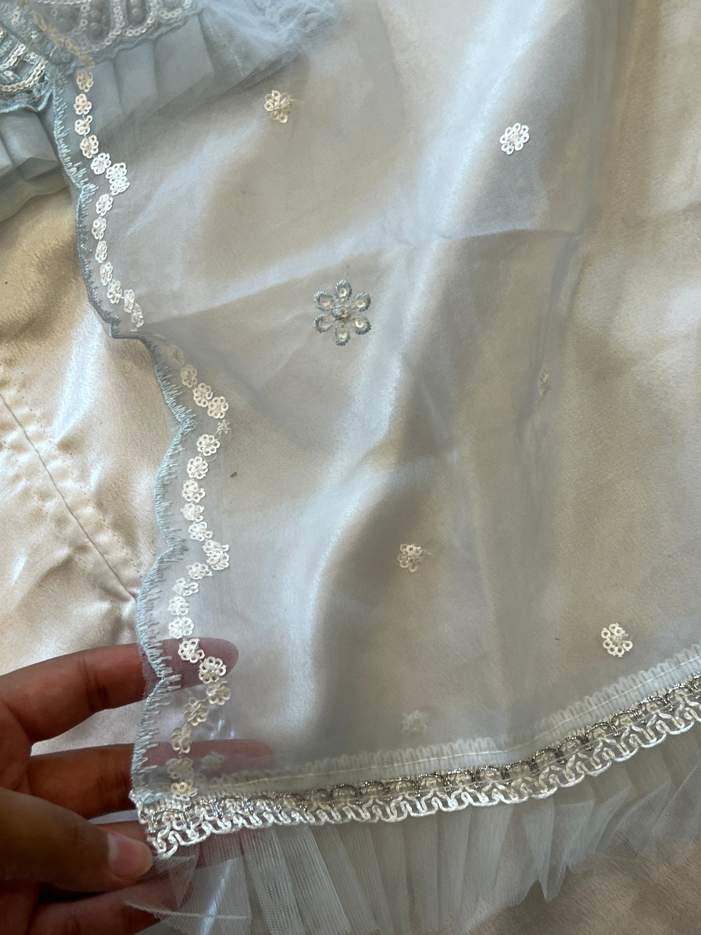 READYMADE ORGANZA EMBROIDERY SUIT 963