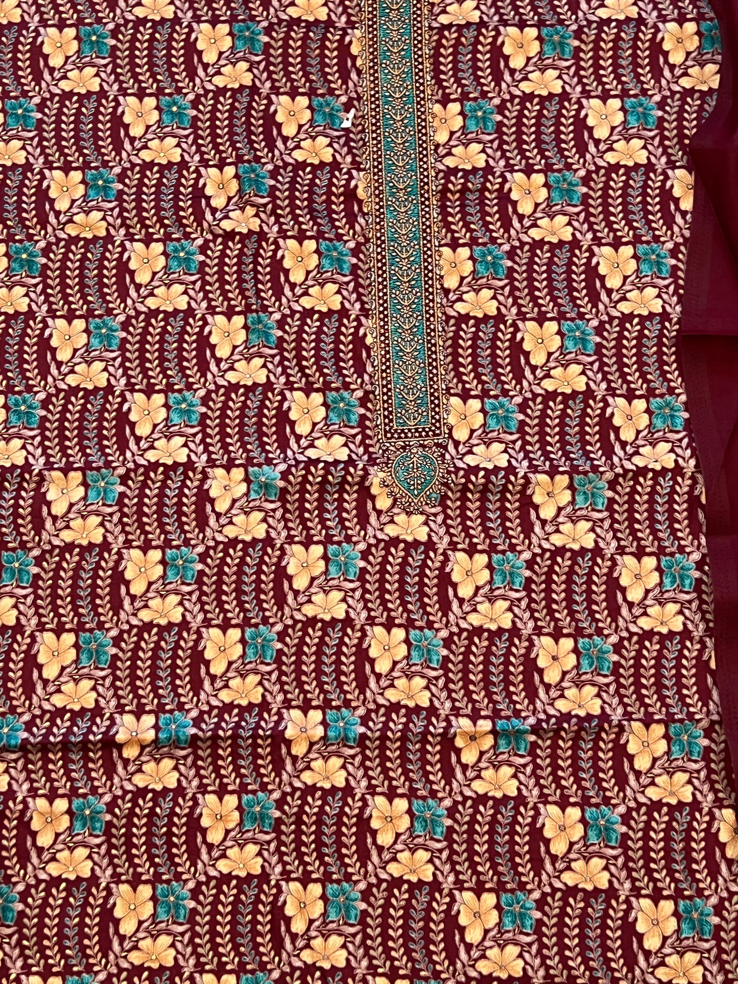 KALKI MUSLIN EMBROIDERY SUIT