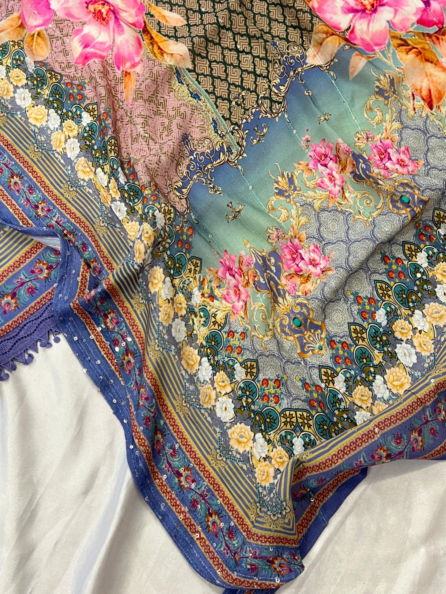 SF MUSLIN READYMADE SUIT