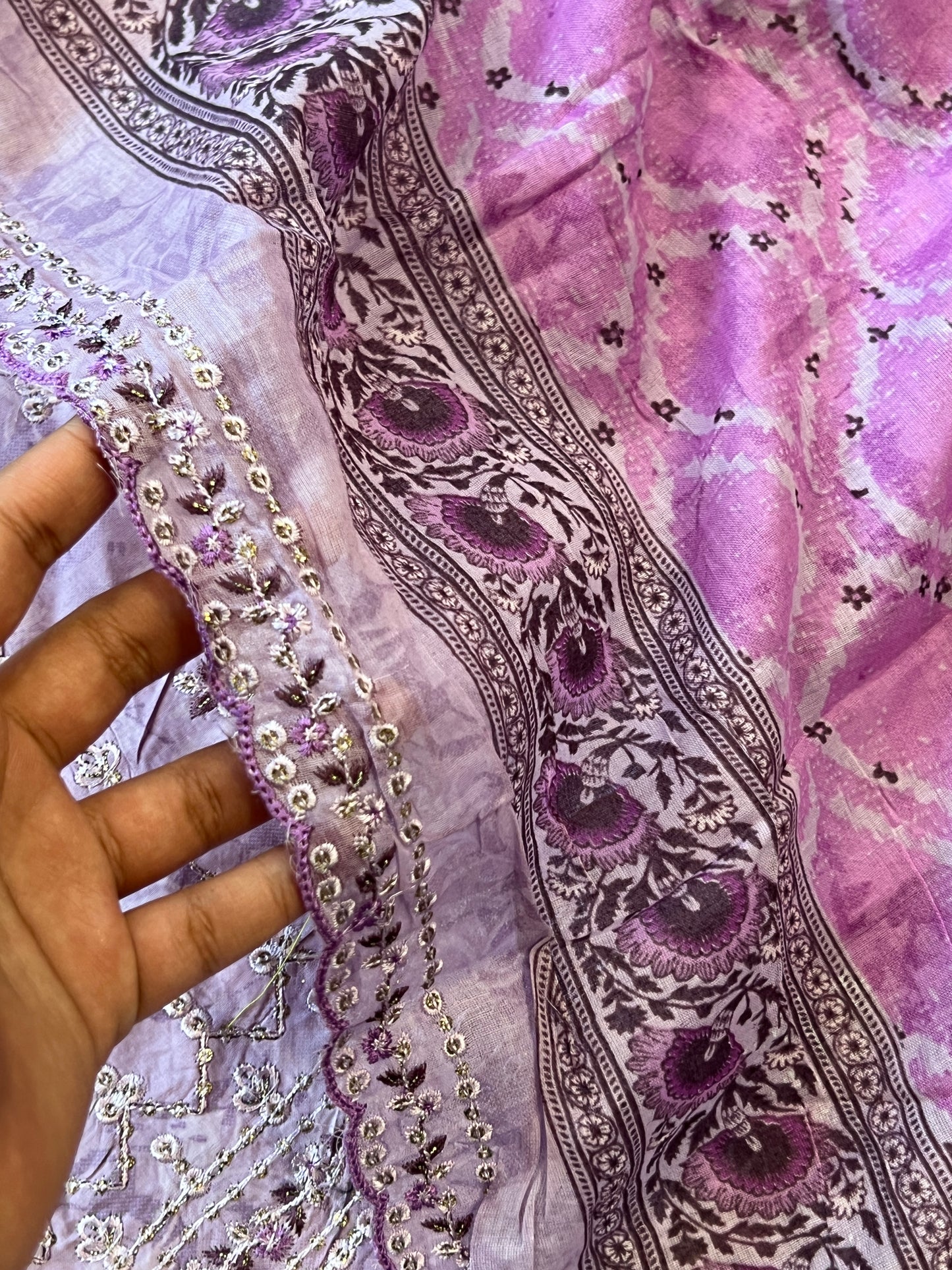 PURPLE BIN SAEED EMBROIDERY SUIT 1500