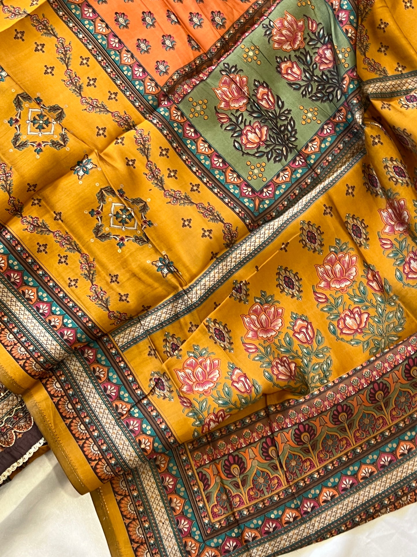 MUSTERD NAYAB MUSLIN EMBROIDERY SUIT
