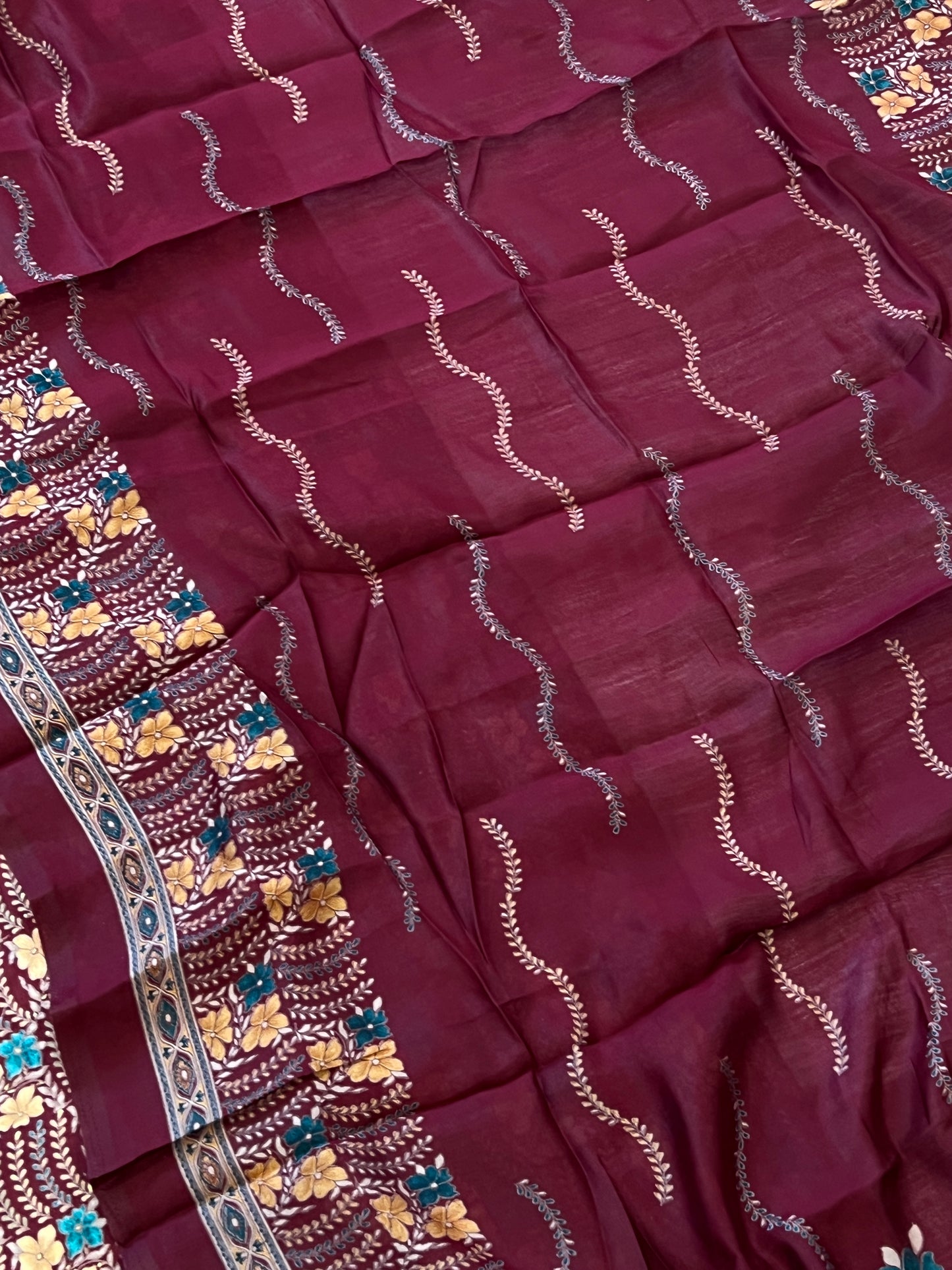 KALKI MUSLIN EMBROIDERY SUIT