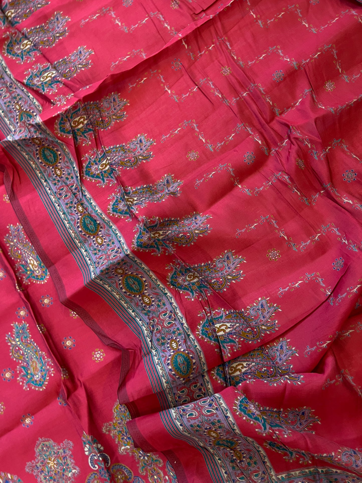 RANI PINK MUMTAZ MUSLIN EMBROIDERY SUIT
