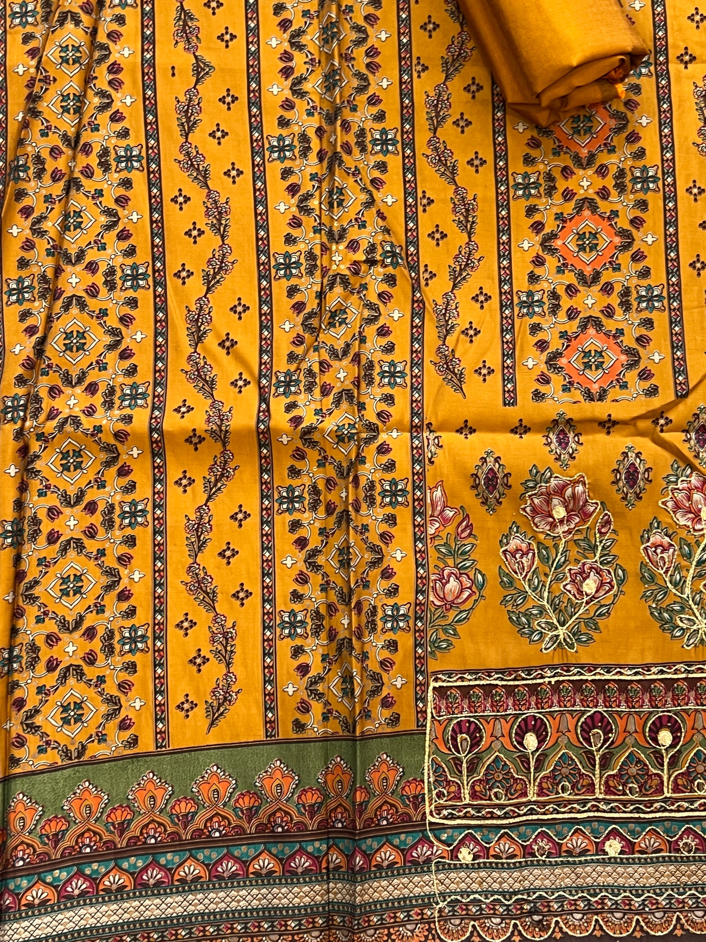 MUSTERD NAYAB MUSLIN EMBROIDERY SUIT