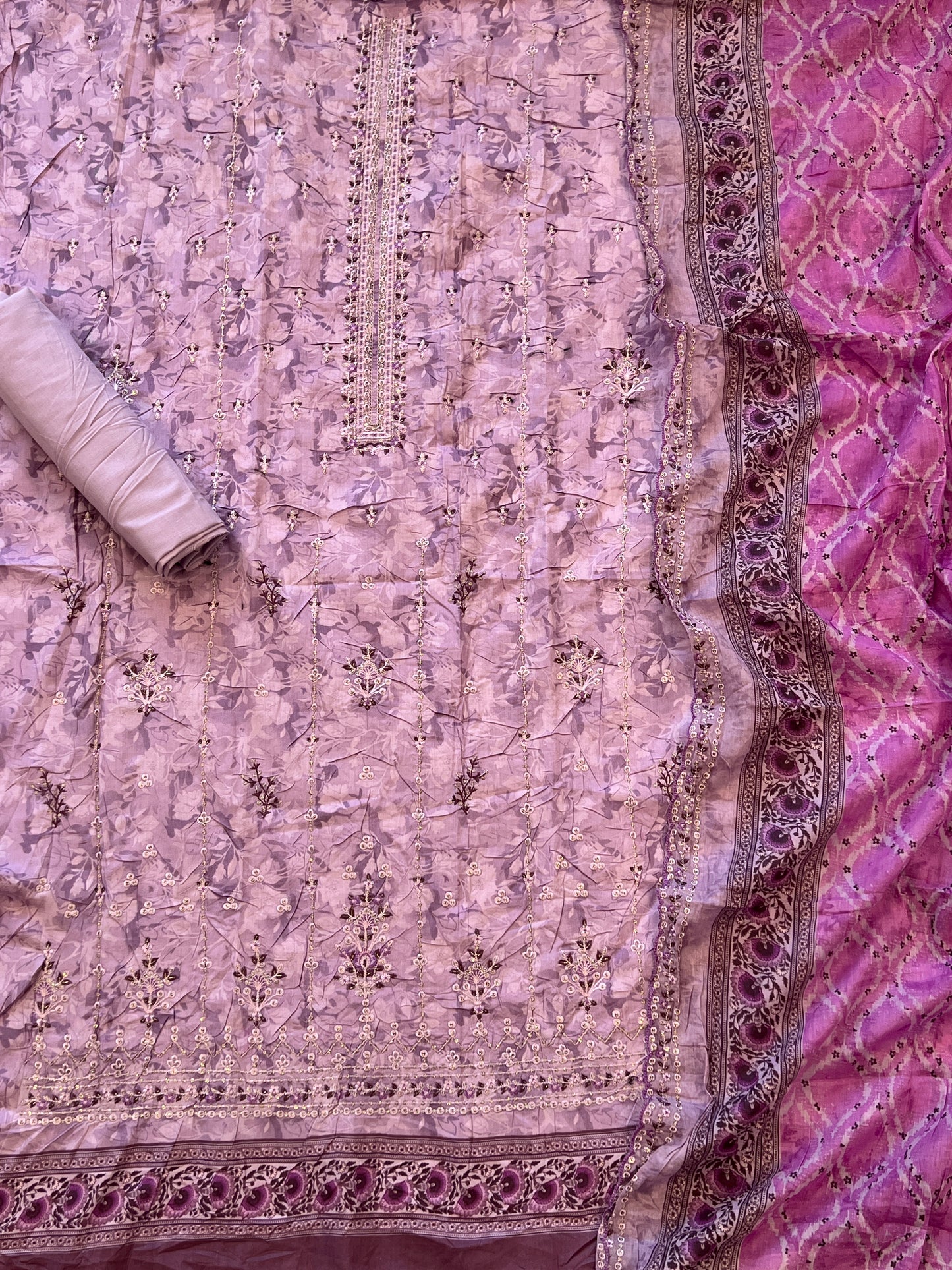 PURPLE BIN SAEED EMBROIDERY SUIT 1500