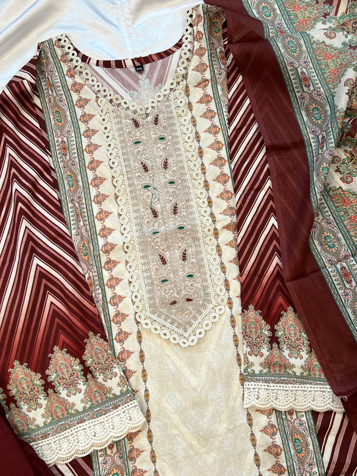 MARKESH COTTON READYMADE SUIT 3 Q