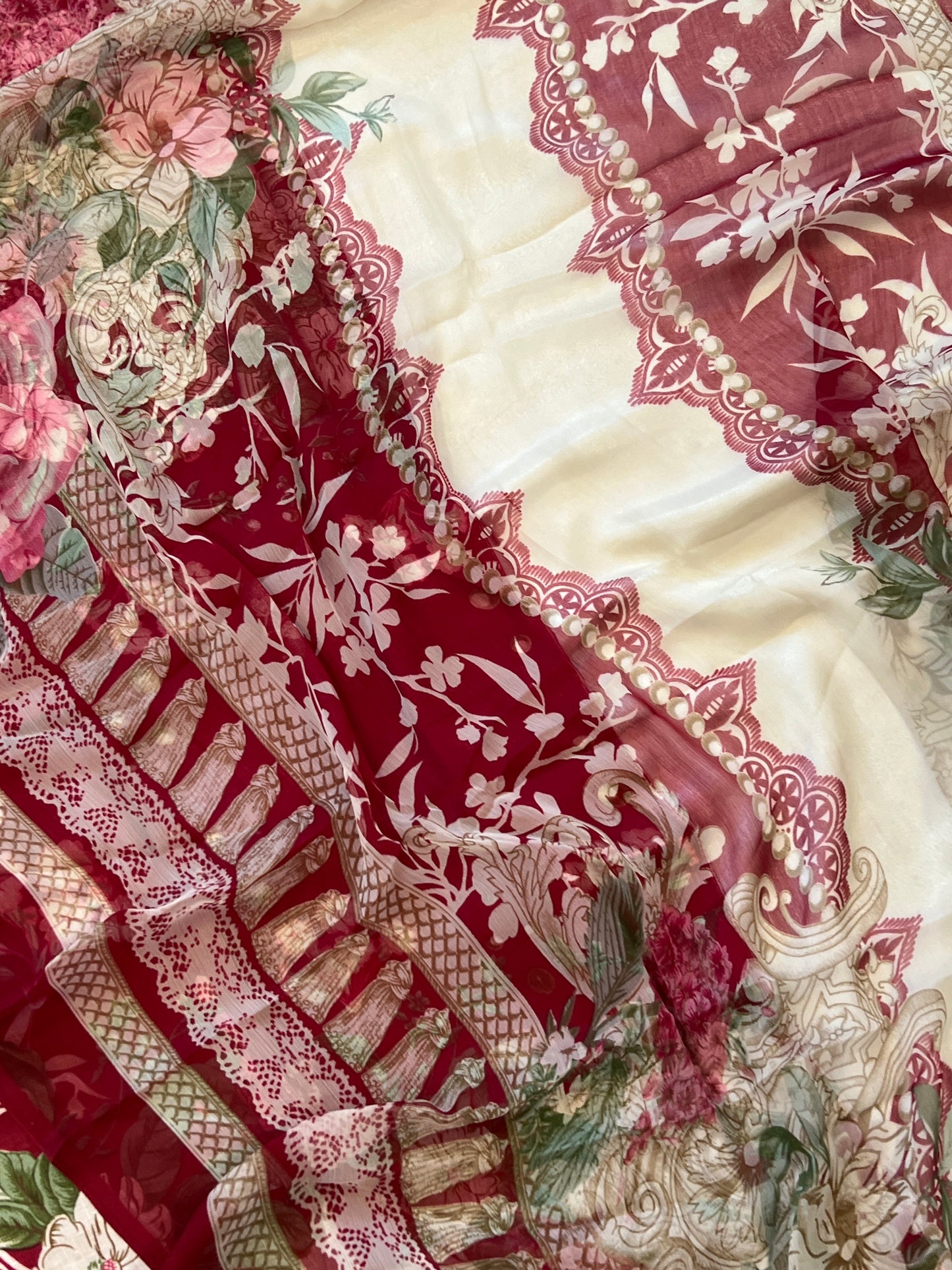 FLORAL COTTON PATCH SUIT