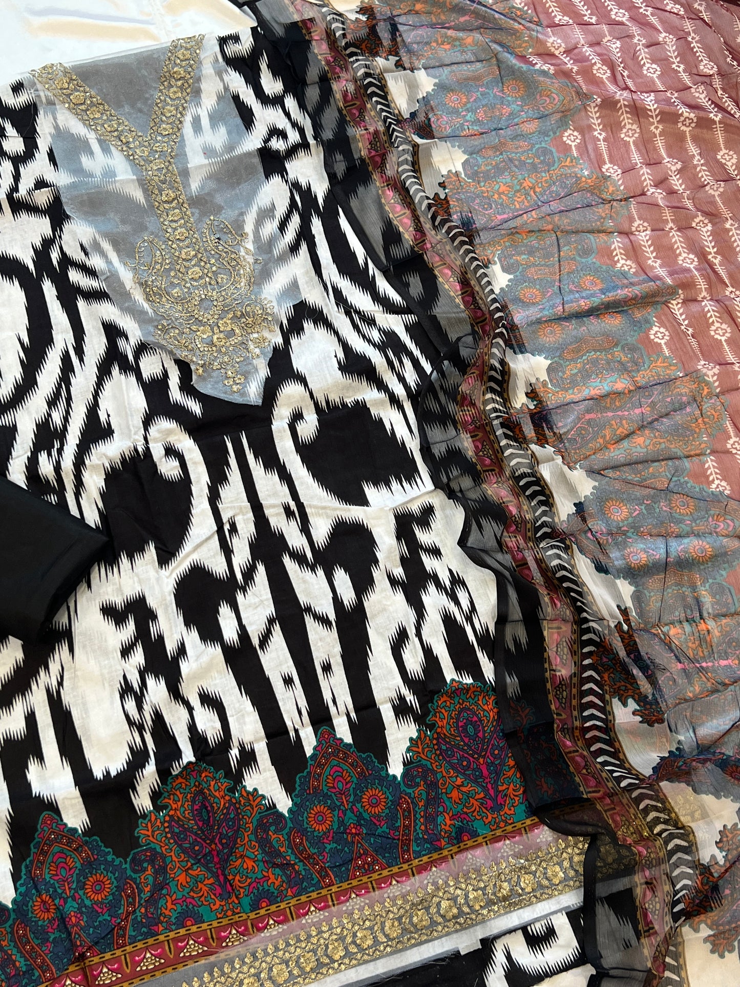 ZEBRA COTTON PATCH SUIT