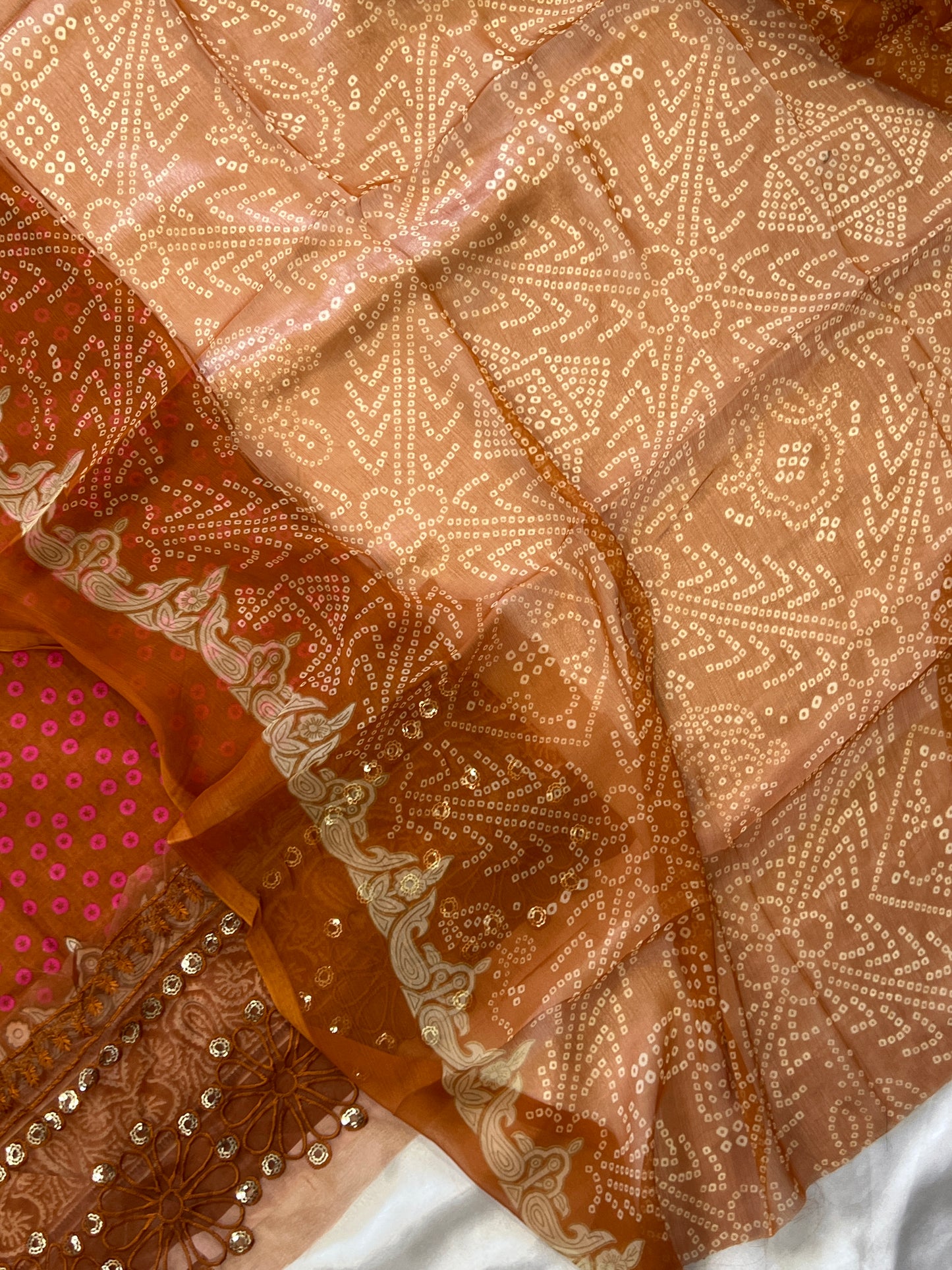 RUST COTTON PATCH SUIT