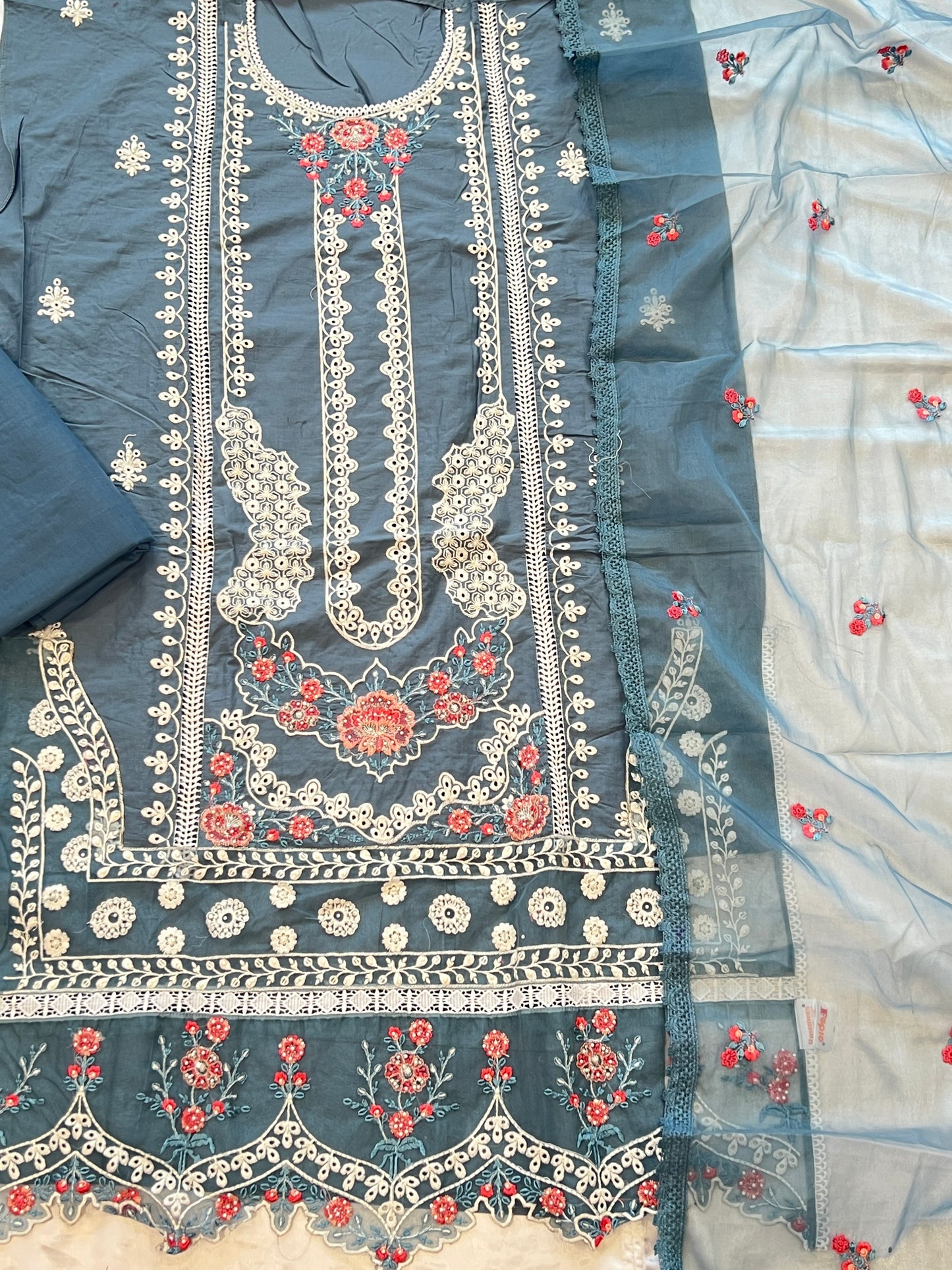 HANIA PURE COTTON EMBROIDERY SUIT 4