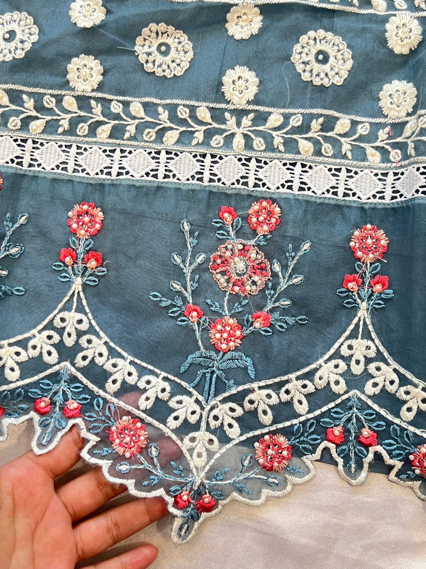 HANIA PURE COTTON EMBROIDERY SUIT 4