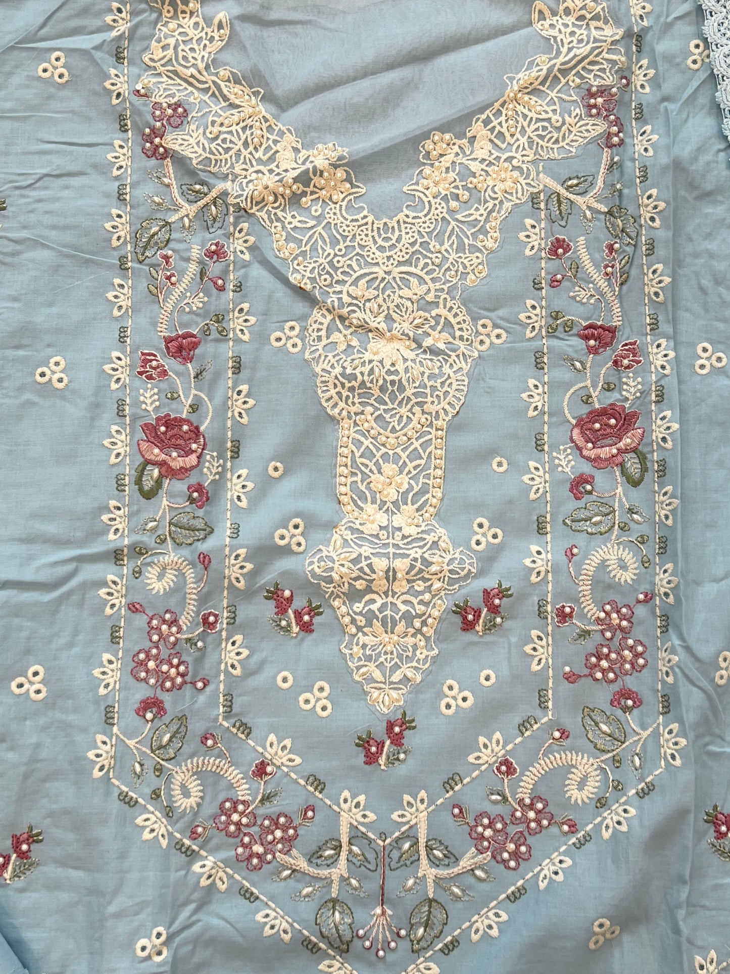 HANIA PURE COTTON EMBROIDERY SUIT 3