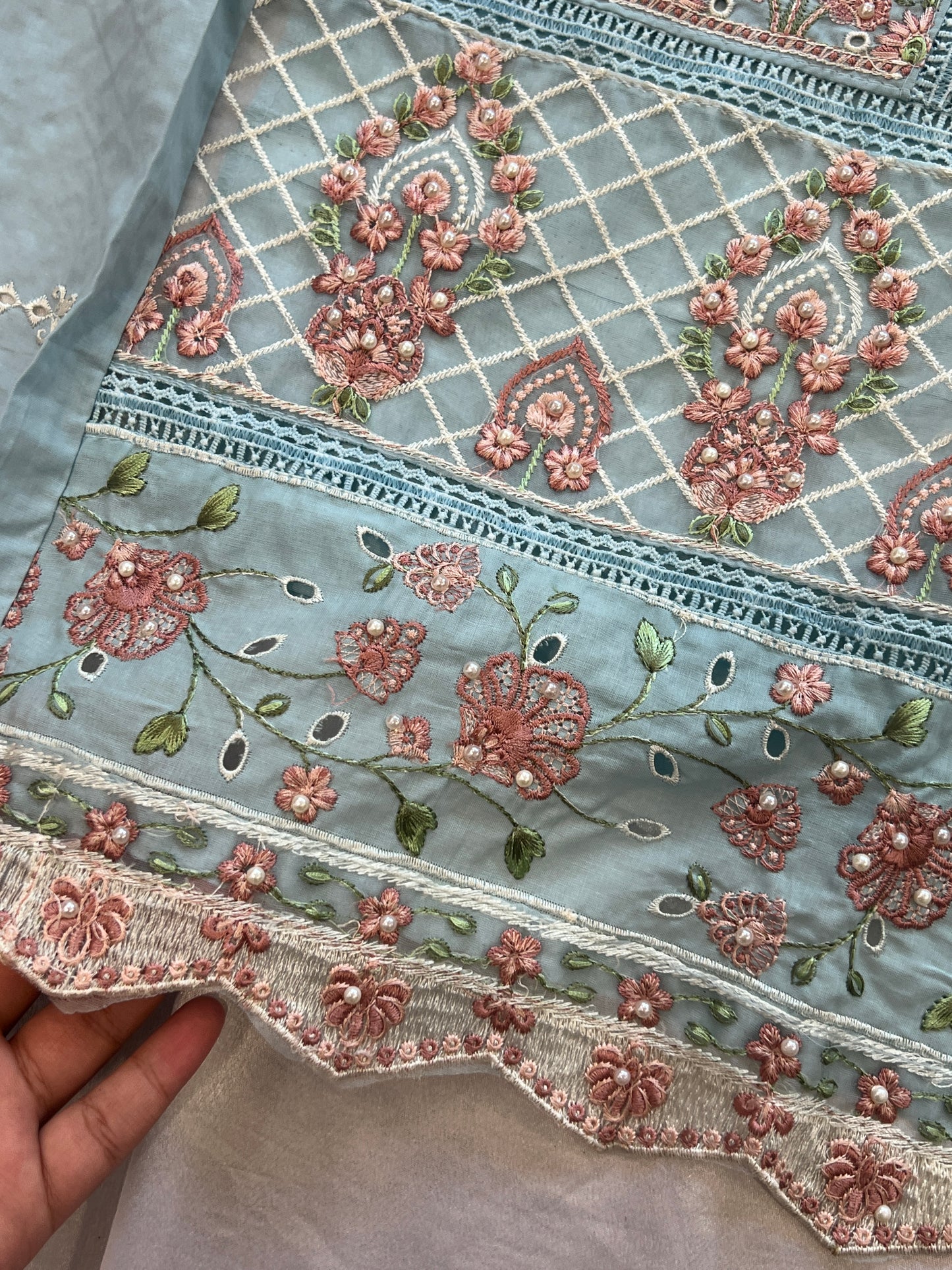 HANIA PURE COTTON EMBROIDERY SUIT 2