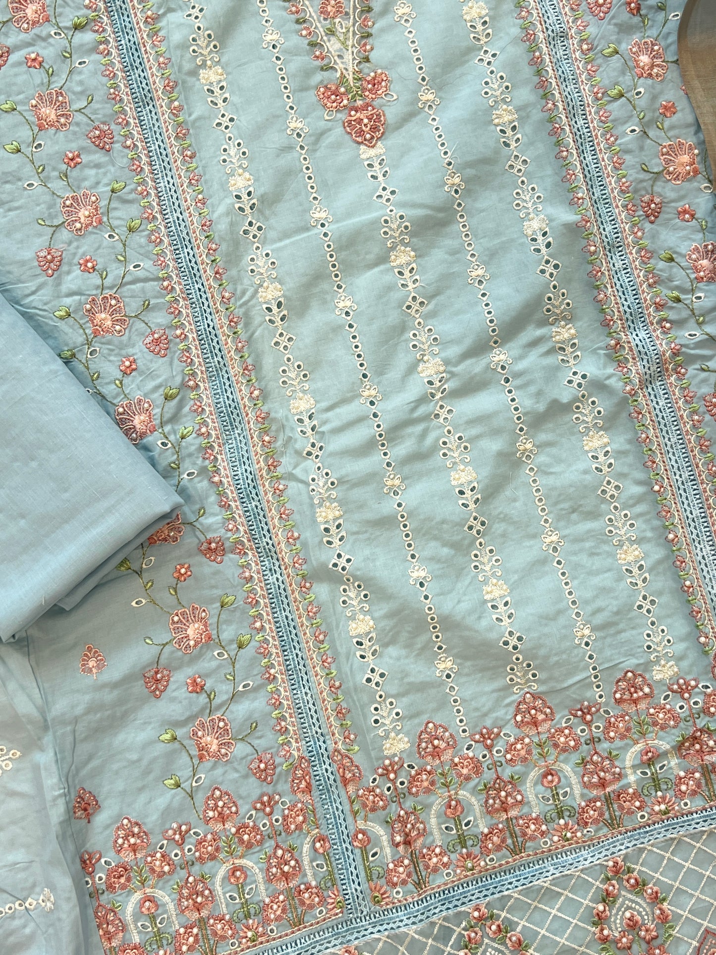 HANIA PURE COTTON EMBROIDERY SUIT 2