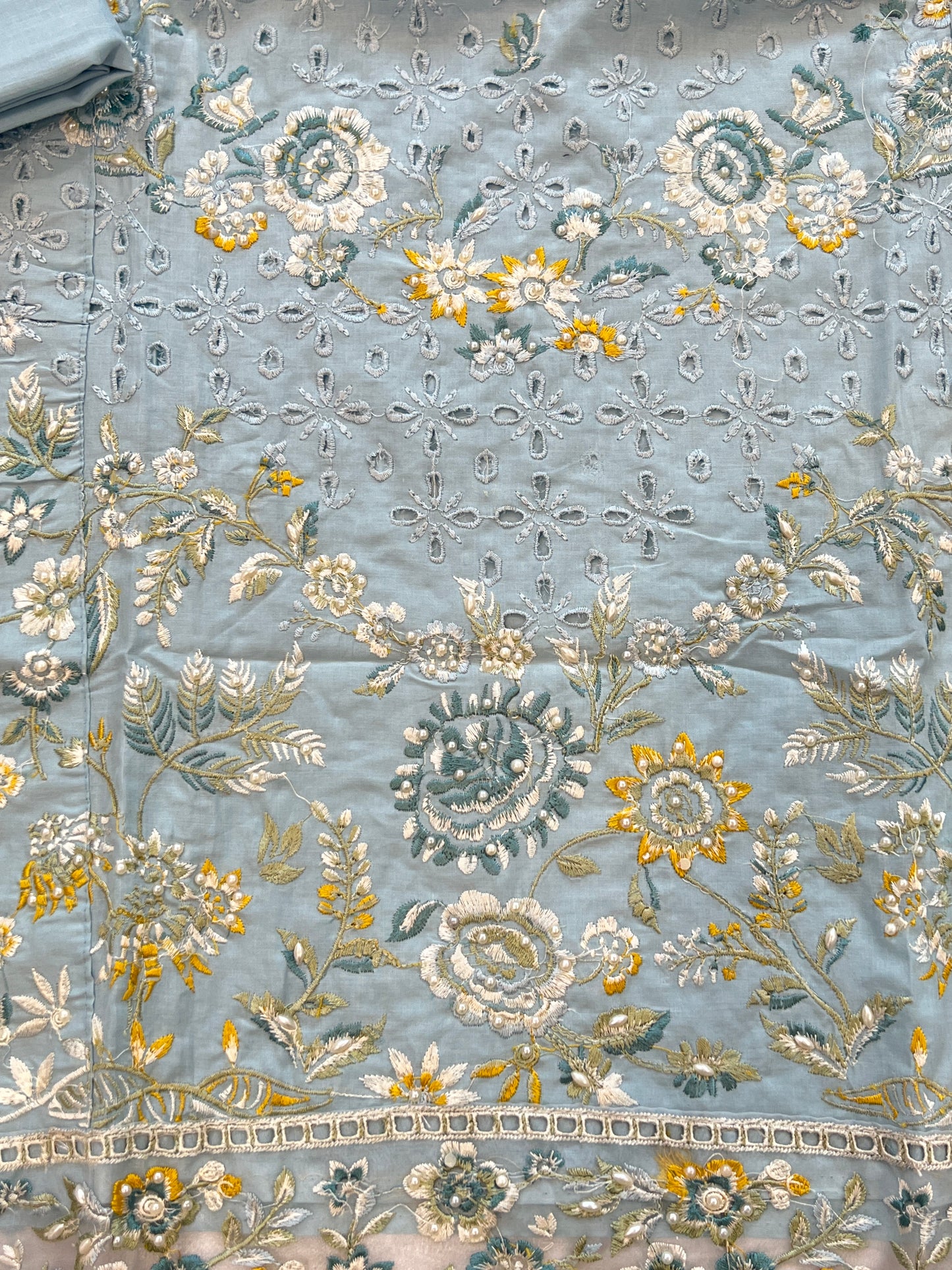 HANIA PURE COTTON EMBROIDERY SUIT 1