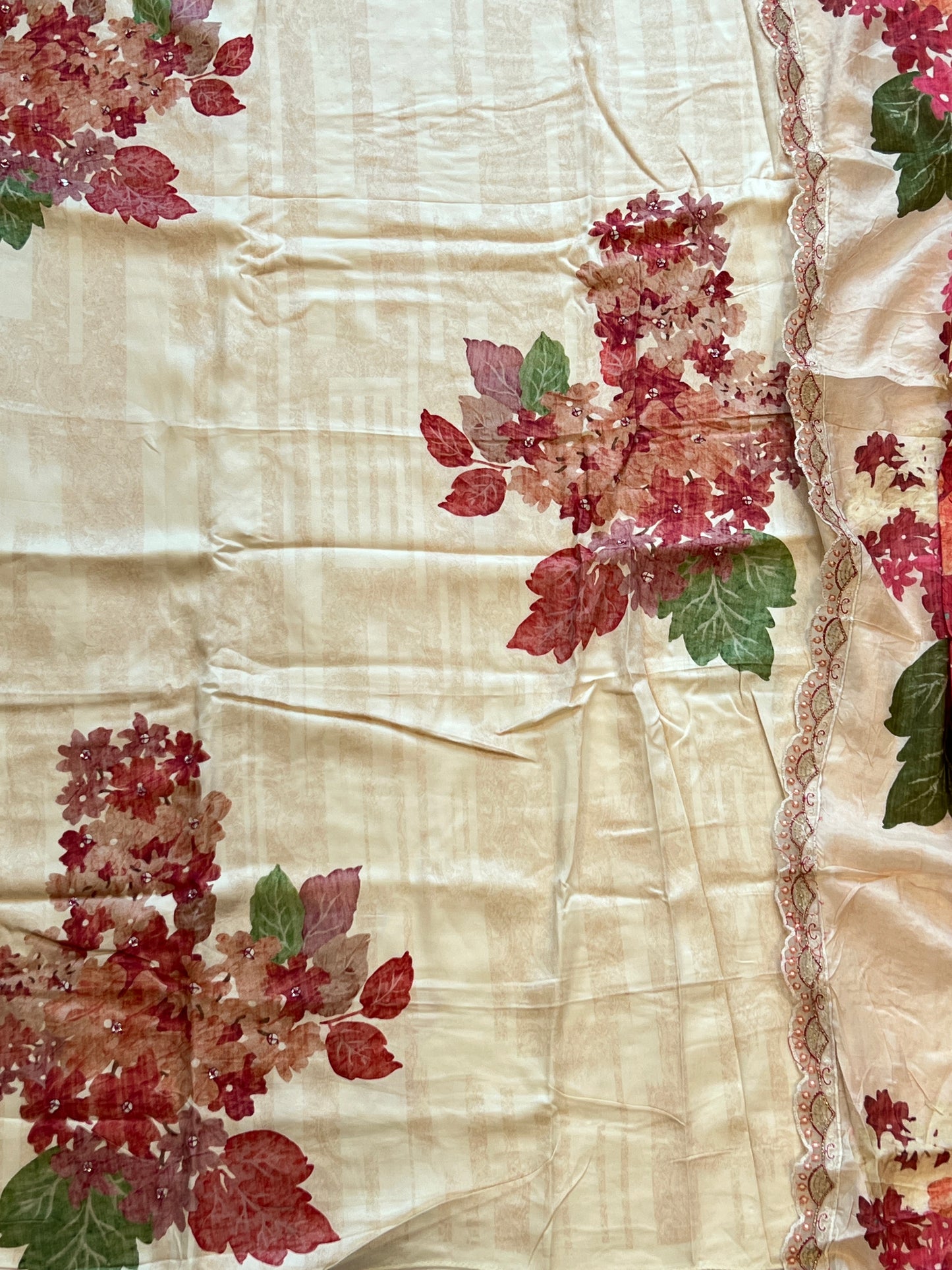 GAZAB COTTON SATIN HANDWORK SUIT 3