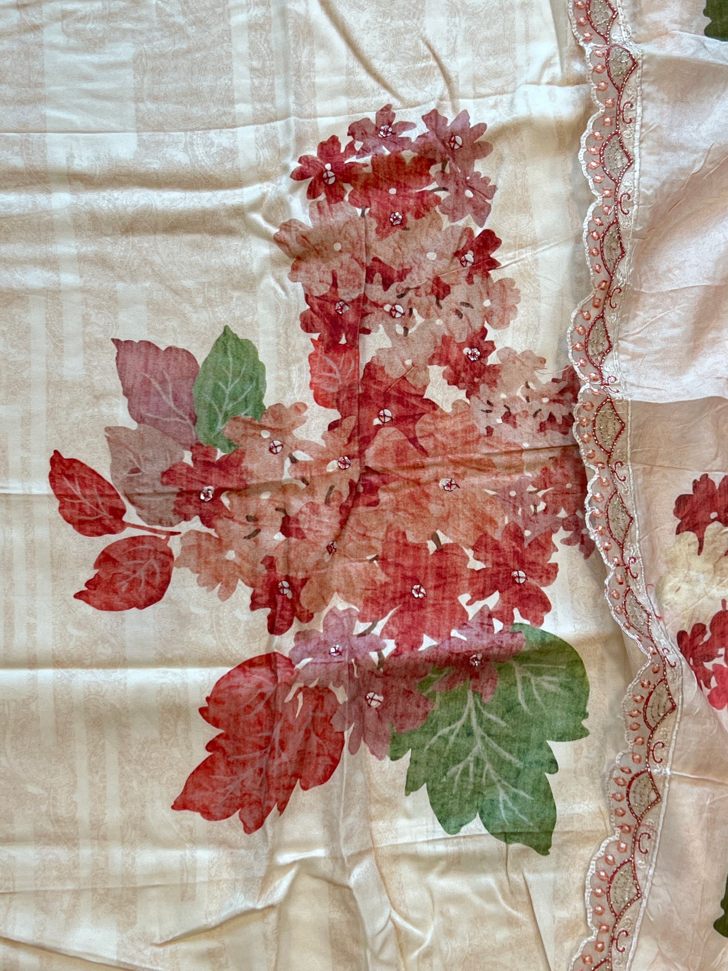 GAZAB COTTON SATIN HANDWORK SUIT 3