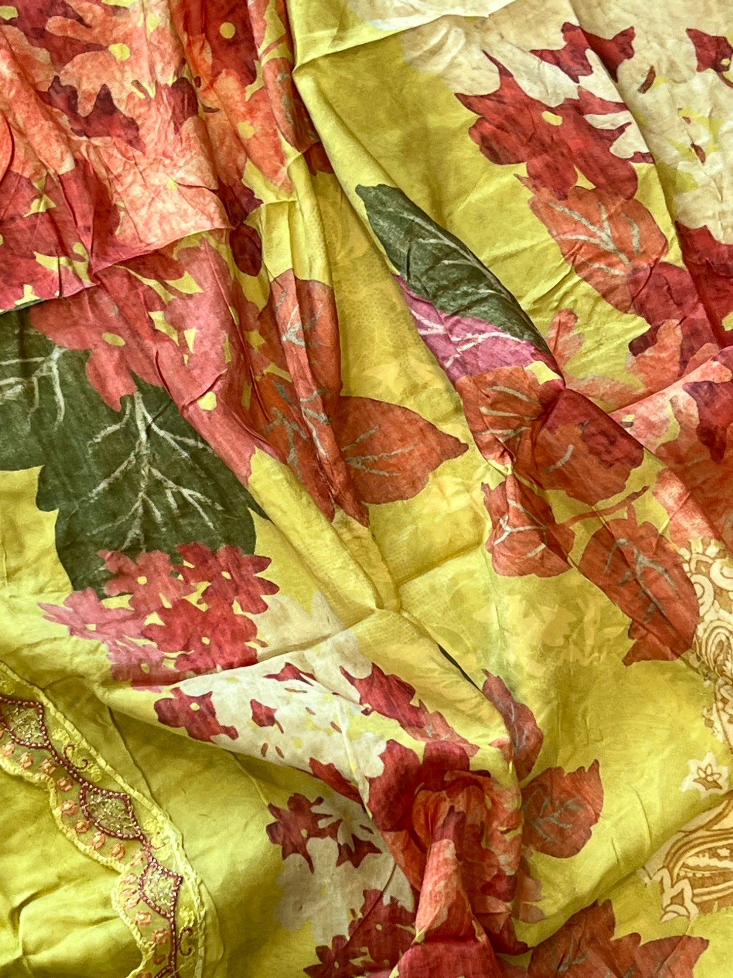 GAZAB COTTON SATIN HANDWORK SUIT 1