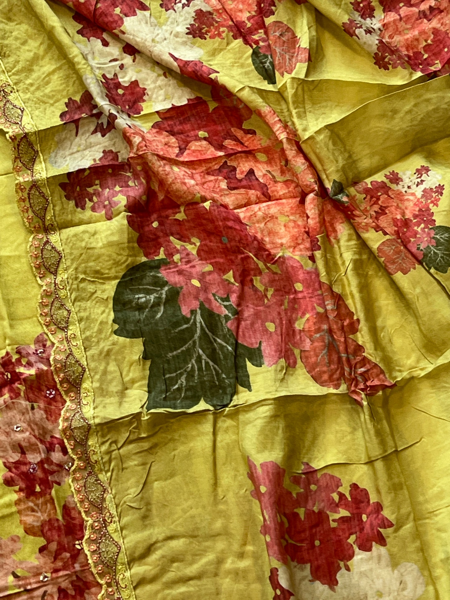 GAZAB COTTON SATIN HANDWORK SUIT 1