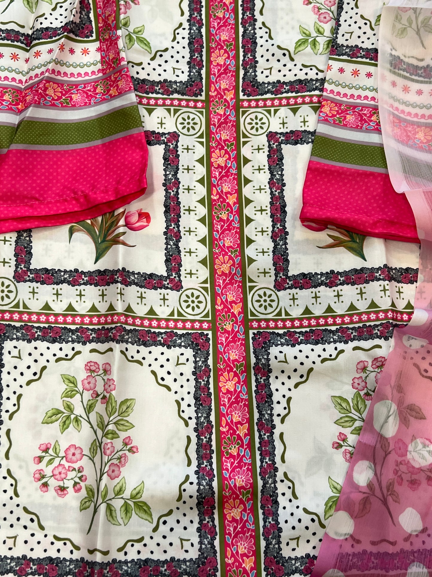 PINK FLORAL LUXURY CO ORD SET
