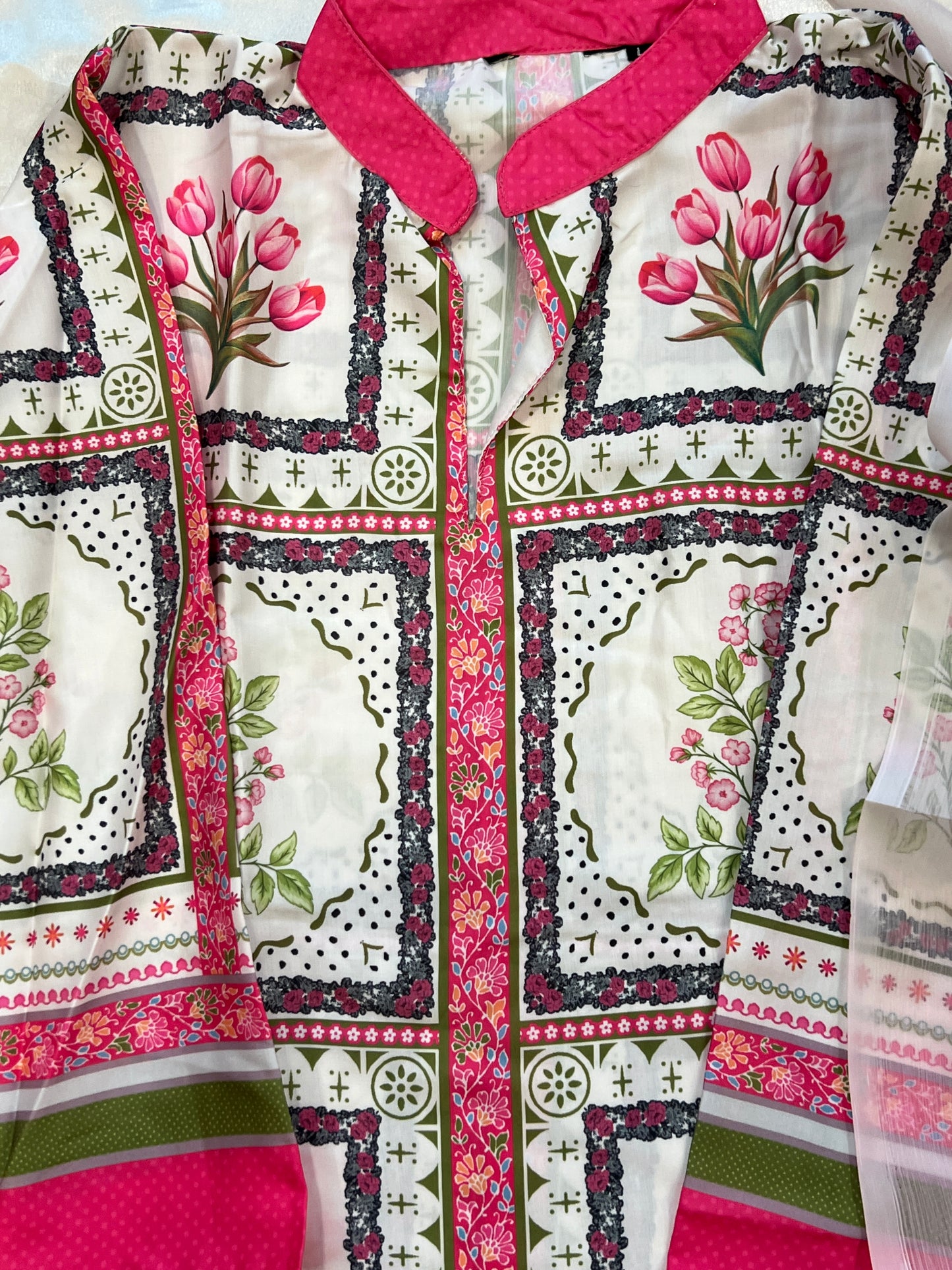 PINK FLORAL LUXURY CO ORD SET