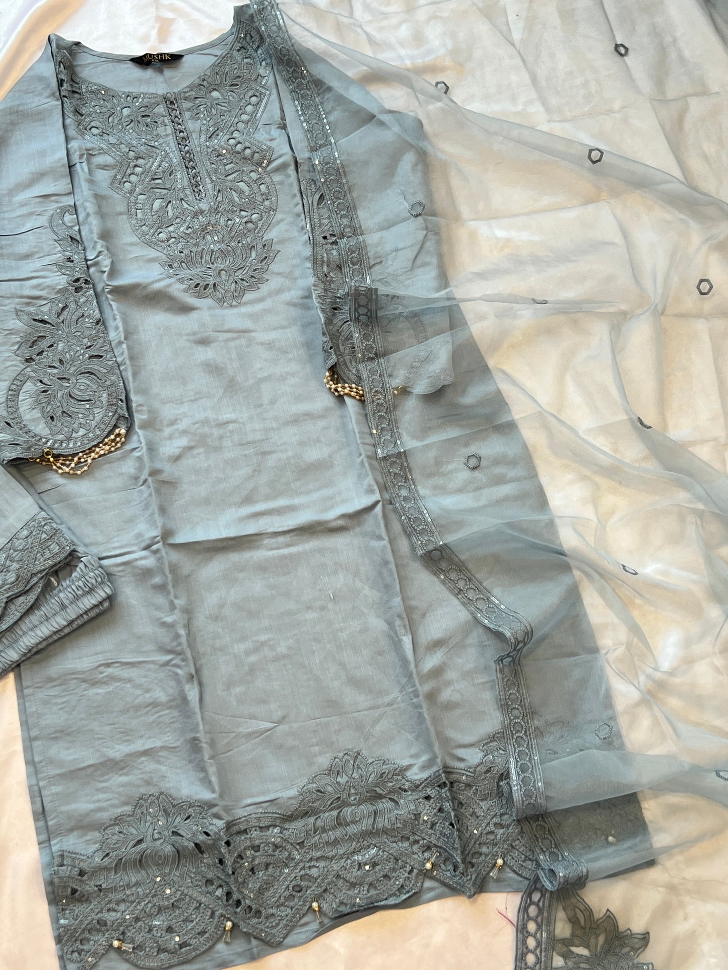 ZARQASH CUTWORK EMBROIDERY SUIT 353