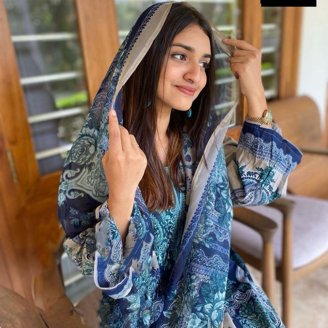 ZARA LAWN PATCH SUIT