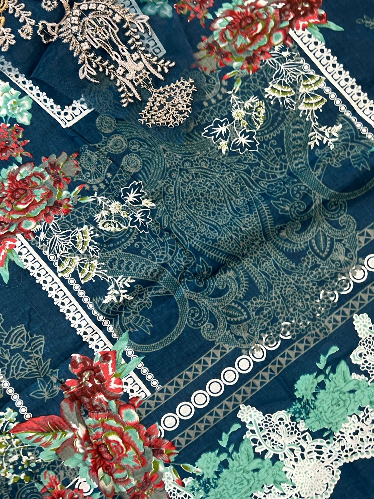 GREEN NEEDAL COTTON PATCH SUIT