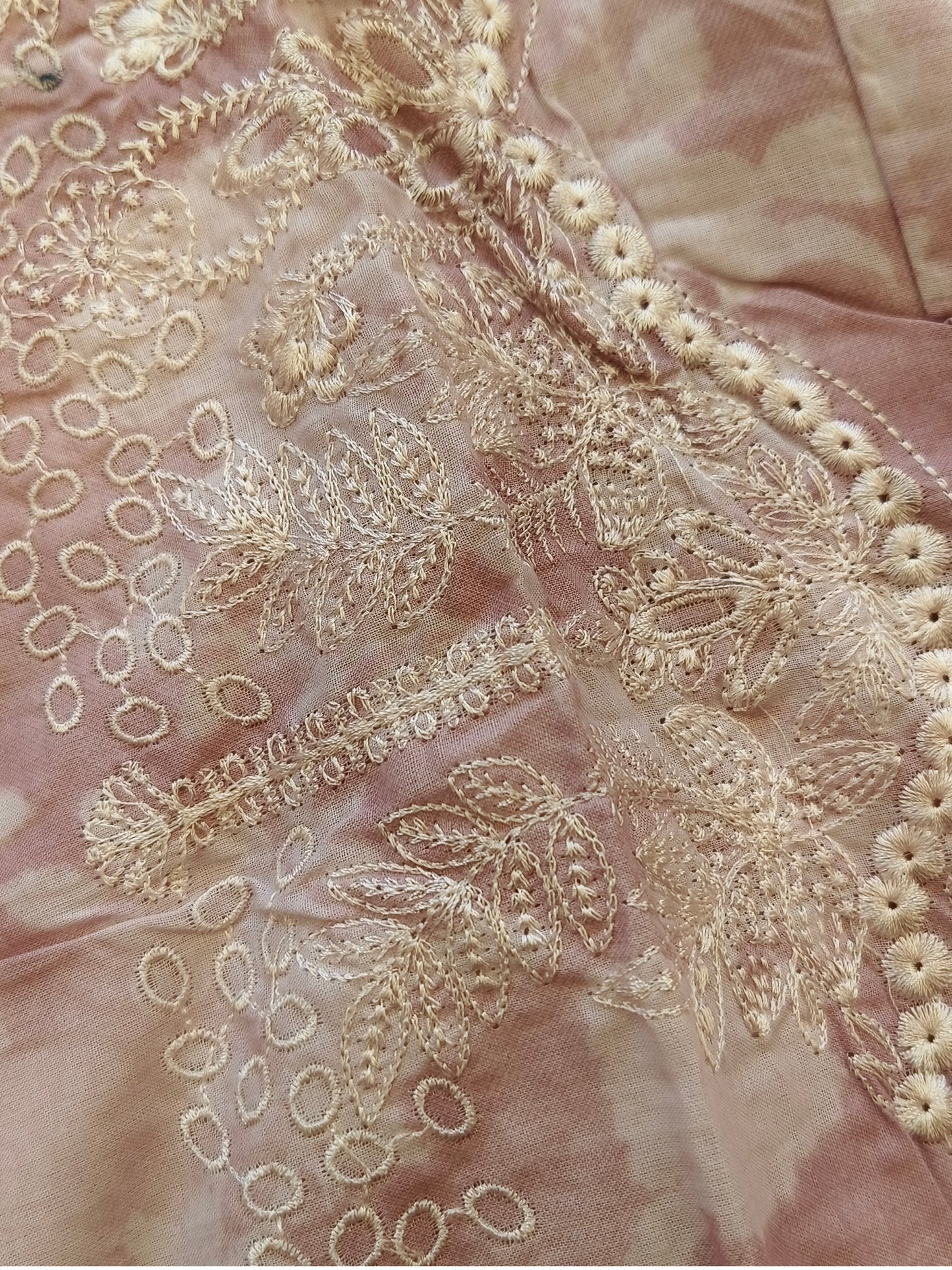 OMBRE CHIKANKARI PATCH SUIT 2