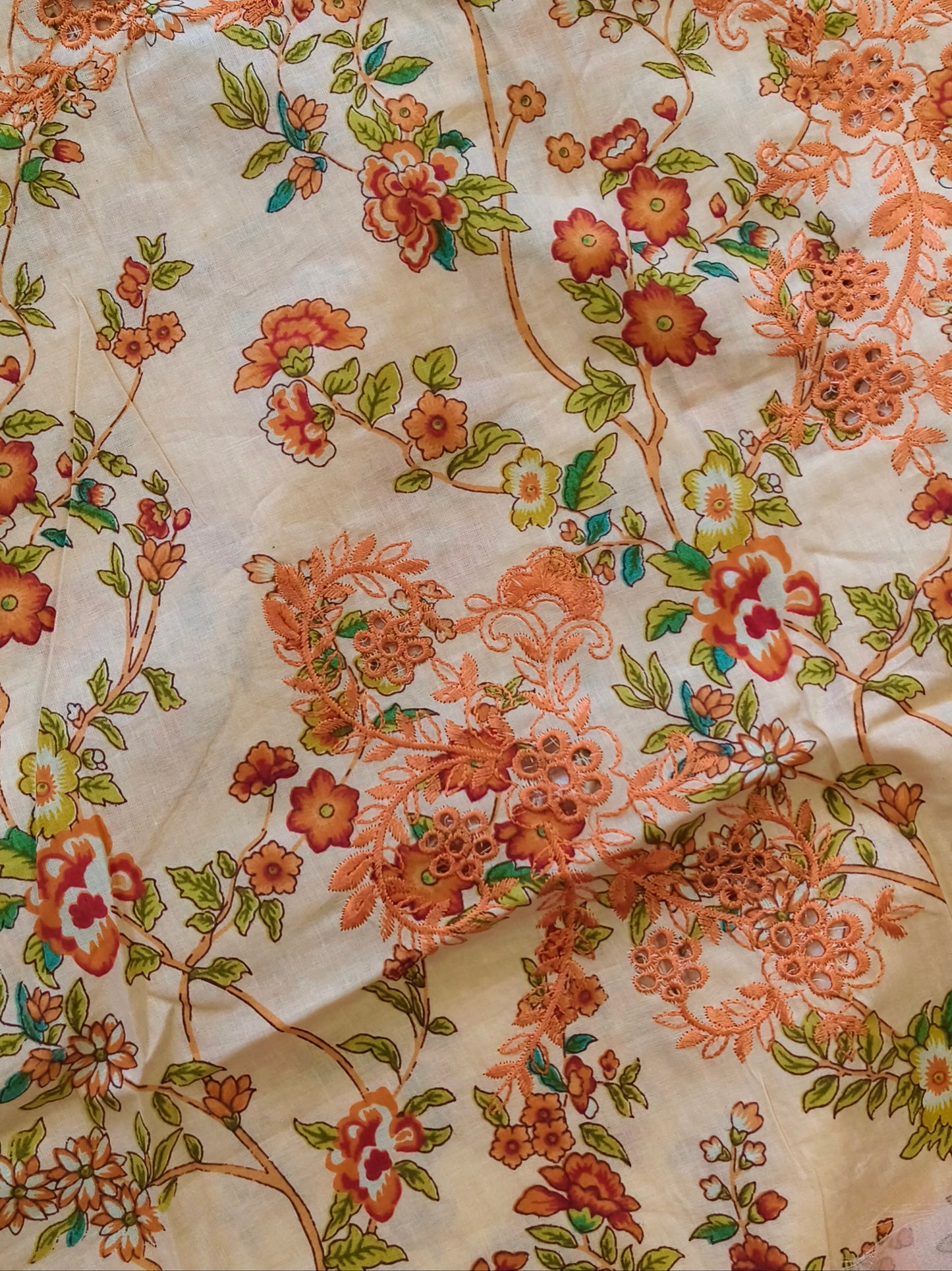 FLORA COTTON EMBROIDERY SUIT 5