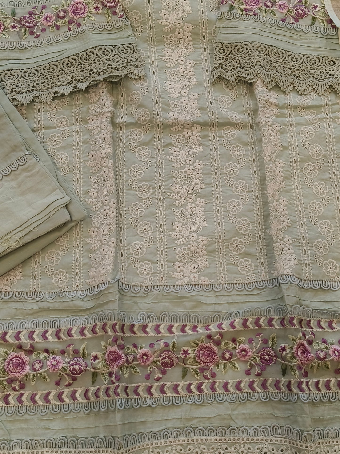 RAHI PURE COTTON EMBROIDERY SUIT 2 Q