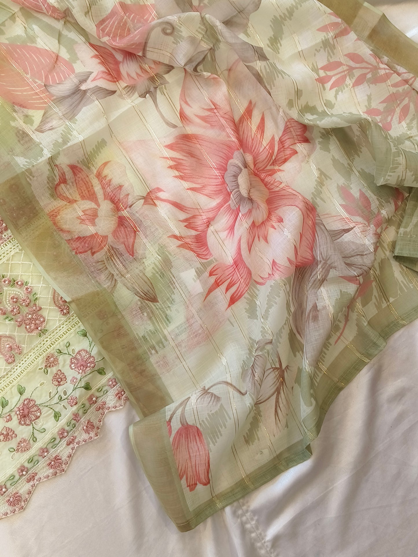 HANIA PURE COTTON EMBROIDERY SUIT 9