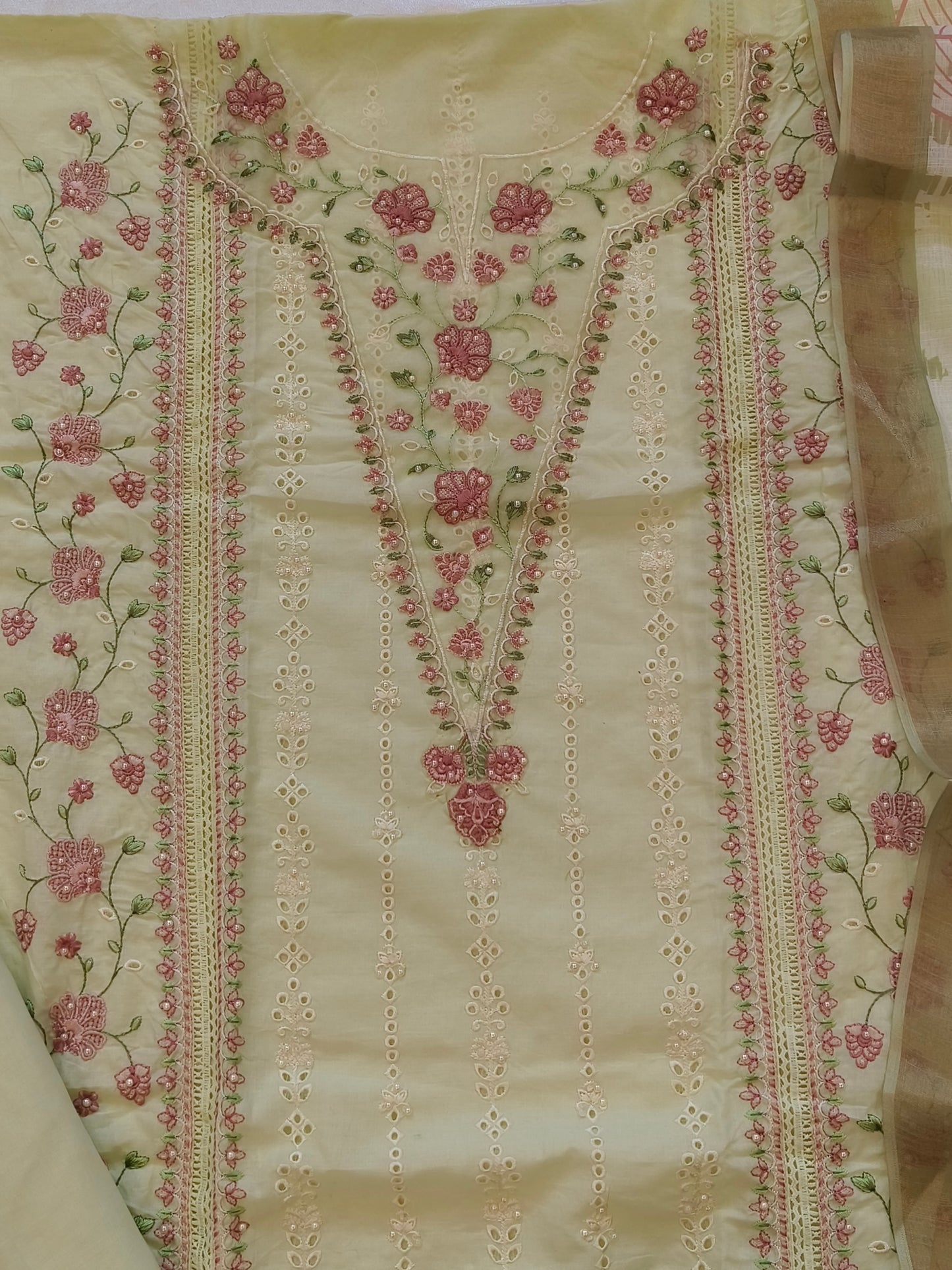 HANIA PURE COTTON EMBROIDERY SUIT 9