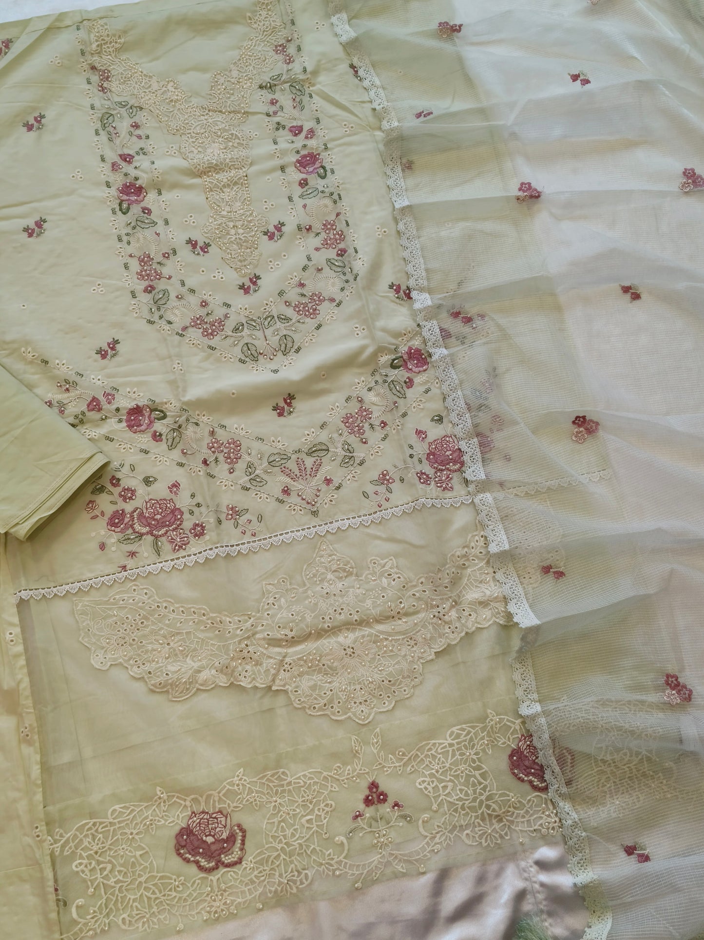 HANIA PURE COTTON EMBROIDERY SUIT 10