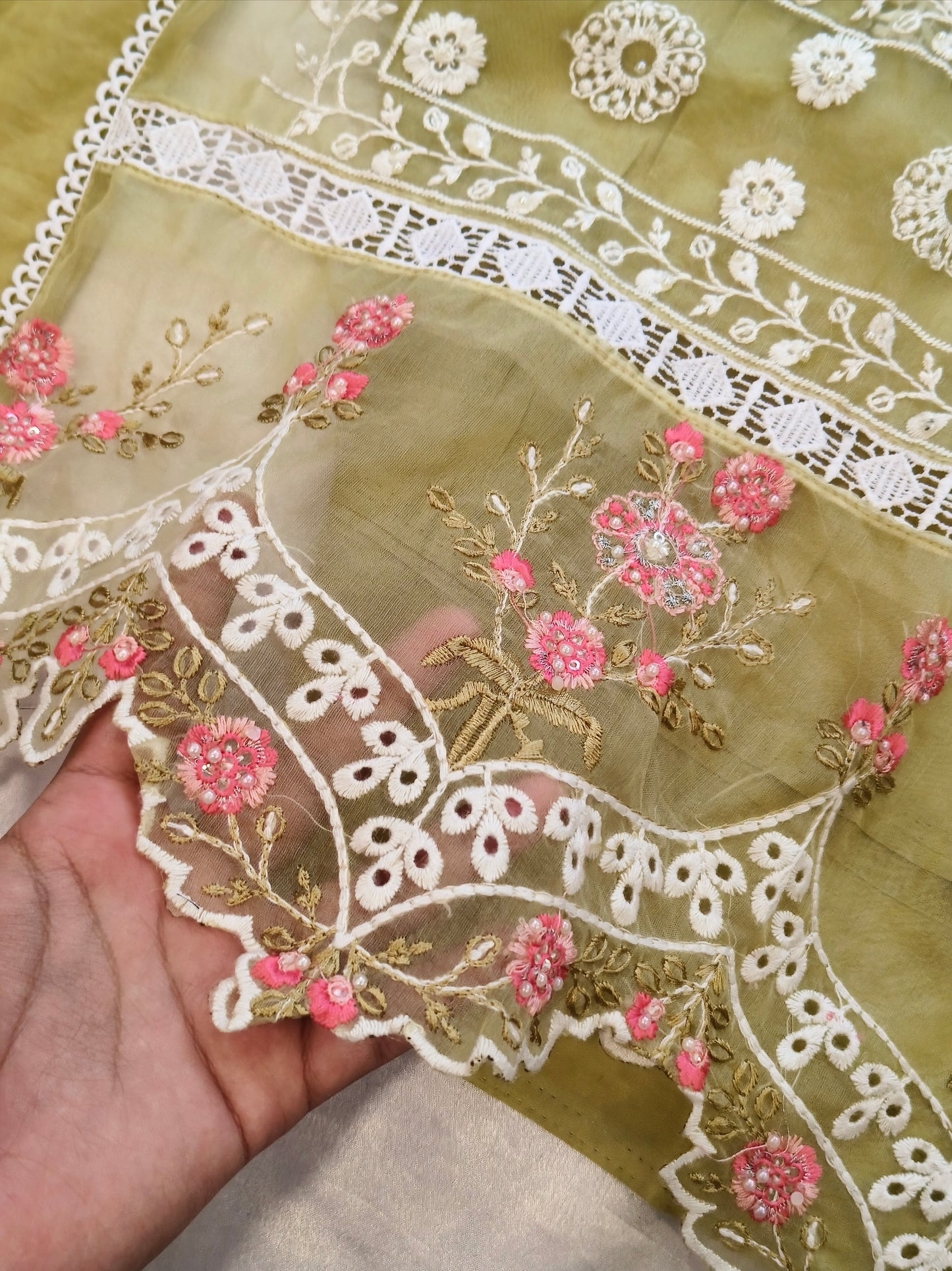 HANIA PURE COTTON EMBROIDERY SUIT 12