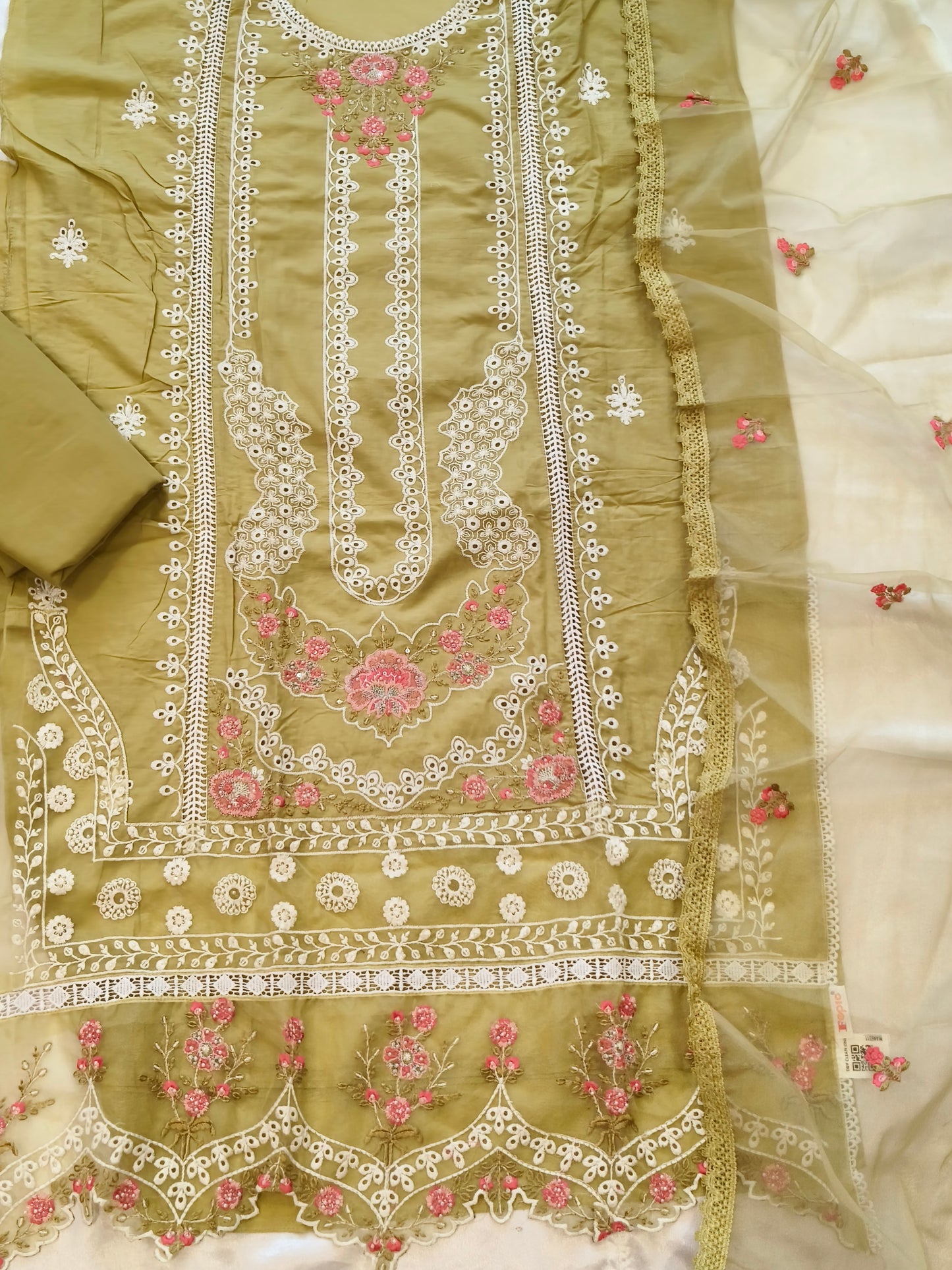 HANIA PURE COTTON EMBROIDERY SUIT 12