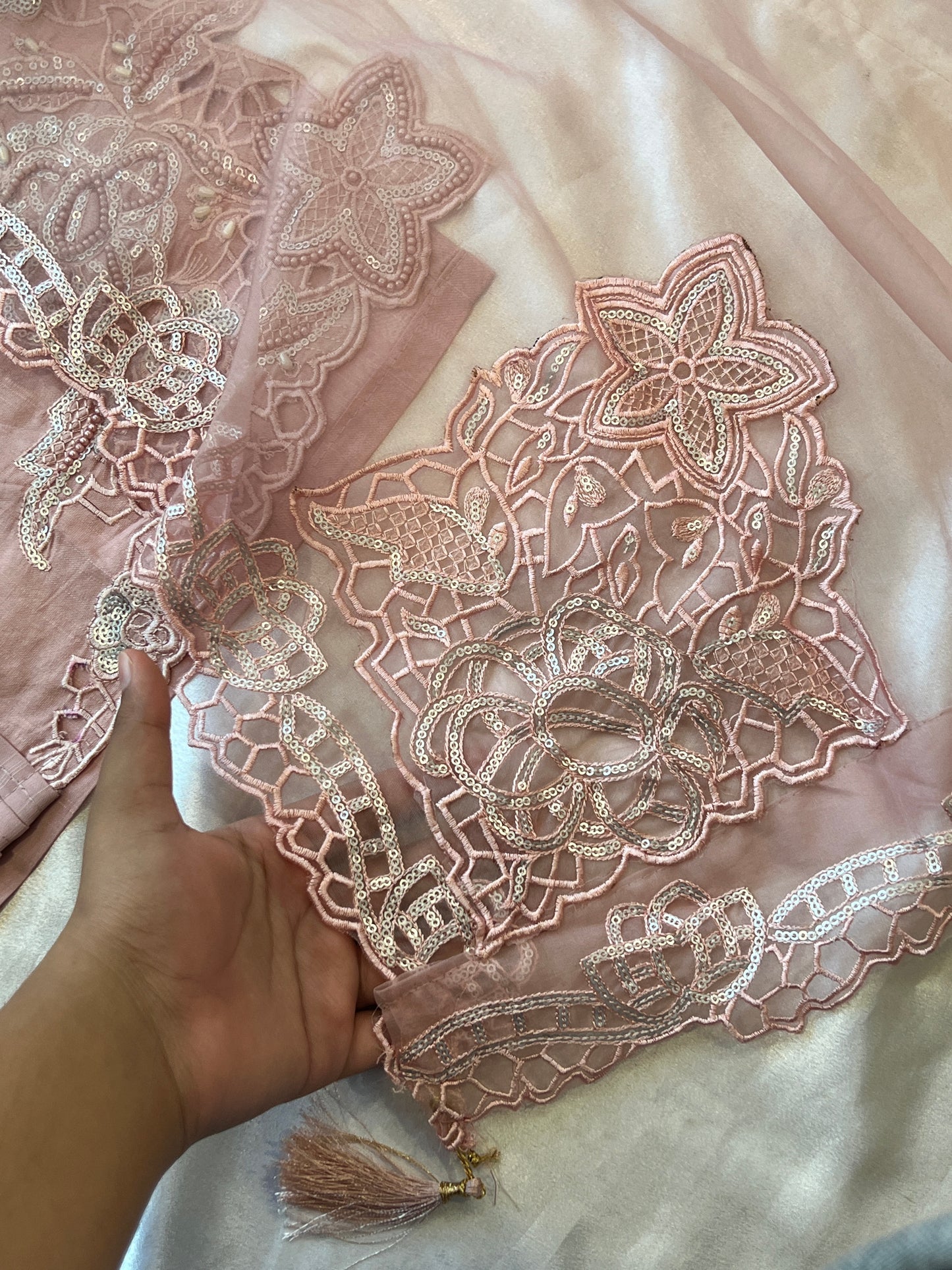 ZARQASH CUTWORK EMBROIDERY SUIT 353