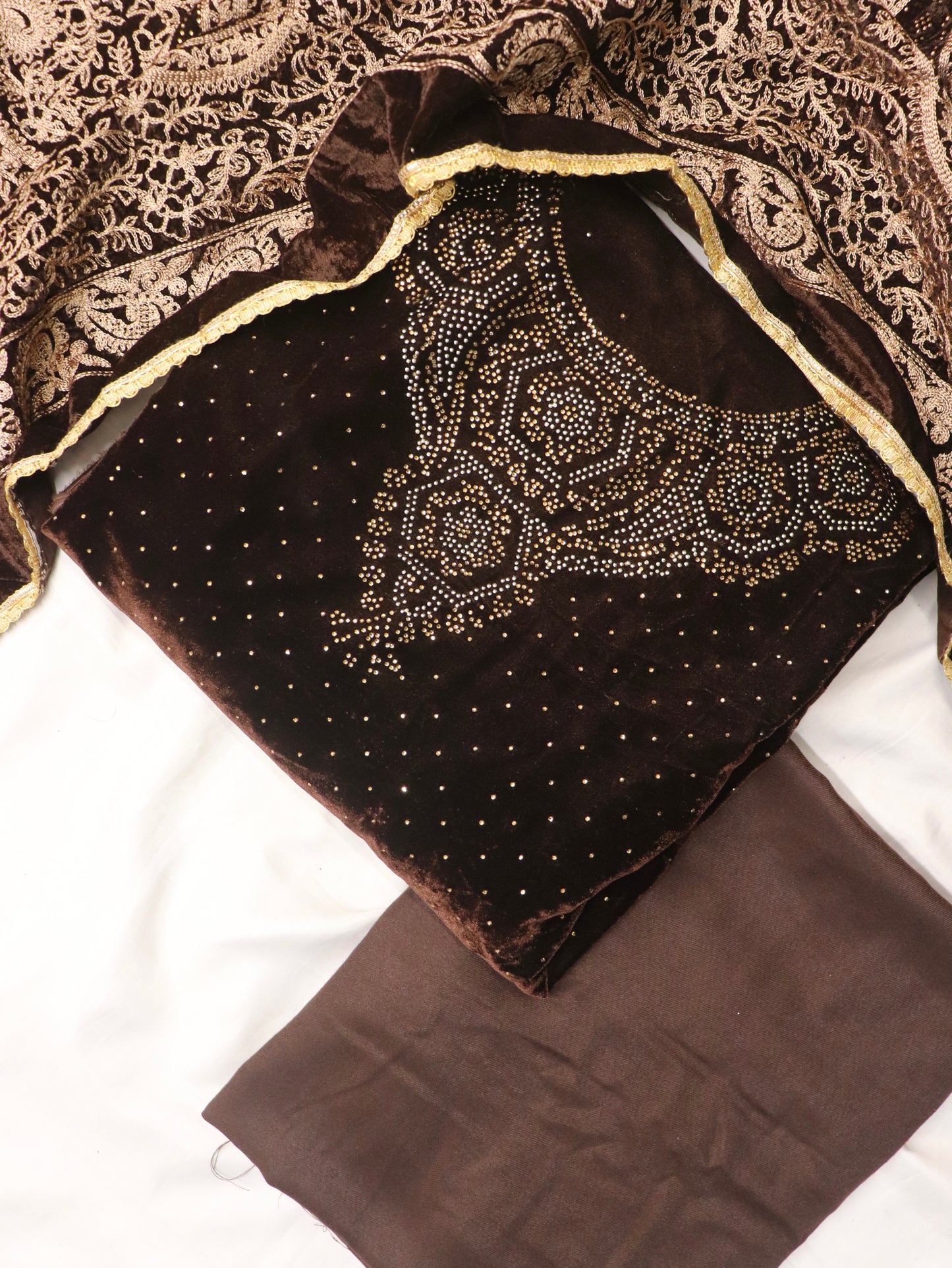 PURE VELVET SWAROVSKI WORK SUIT Q