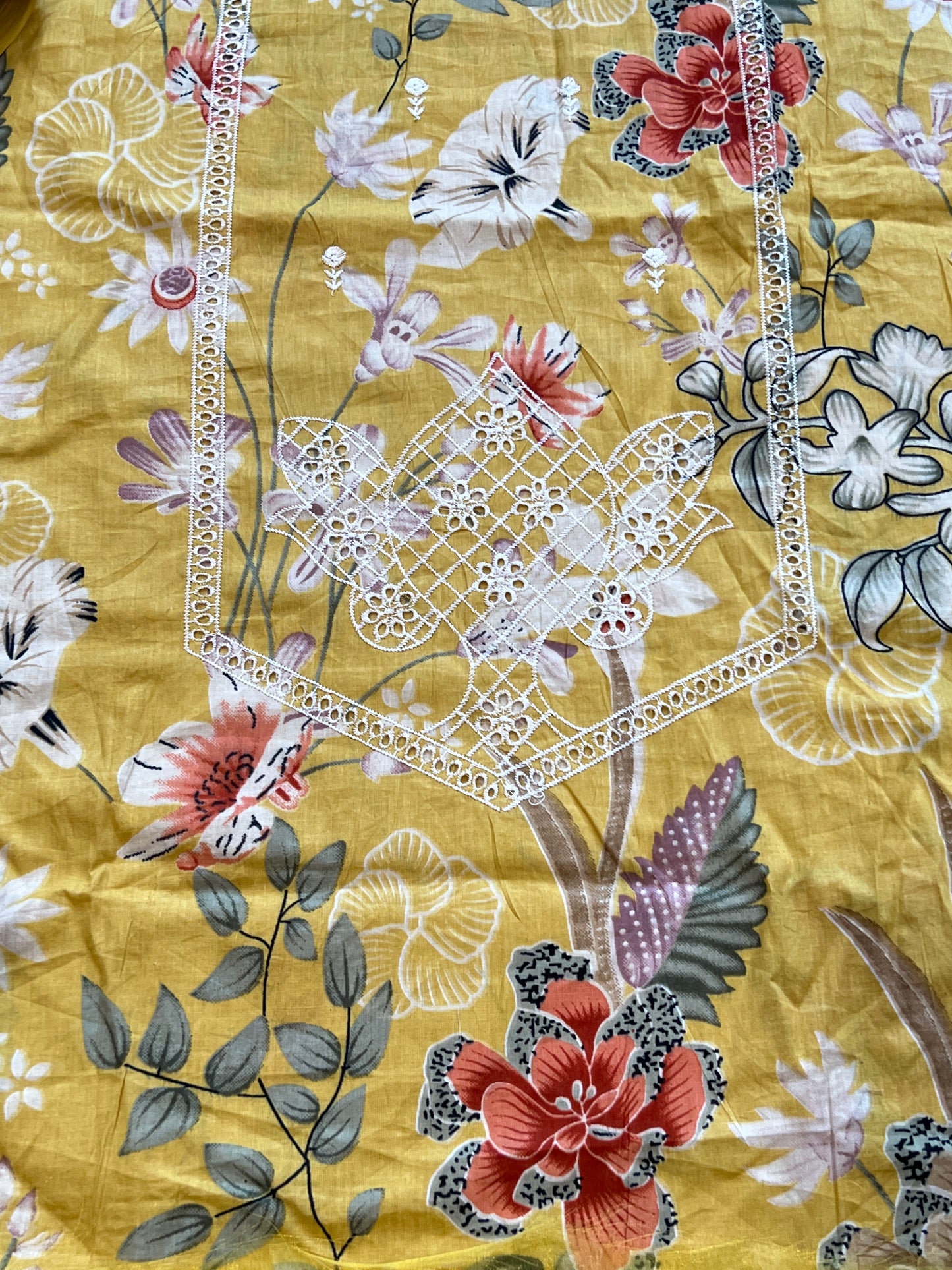 FLORA COTTON EMBROIDERY SUIT 2