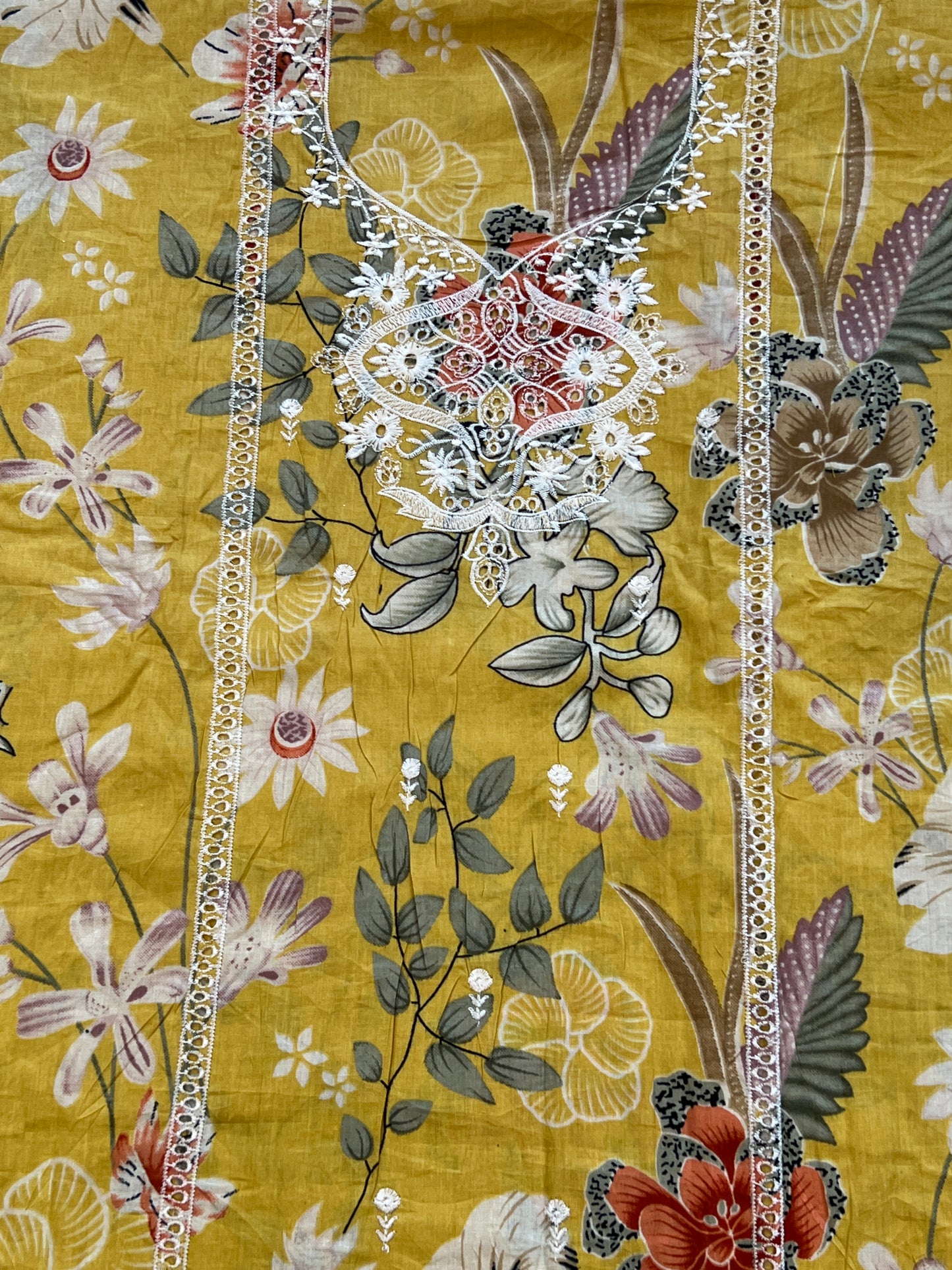 FLORA COTTON EMBROIDERY SUIT 2