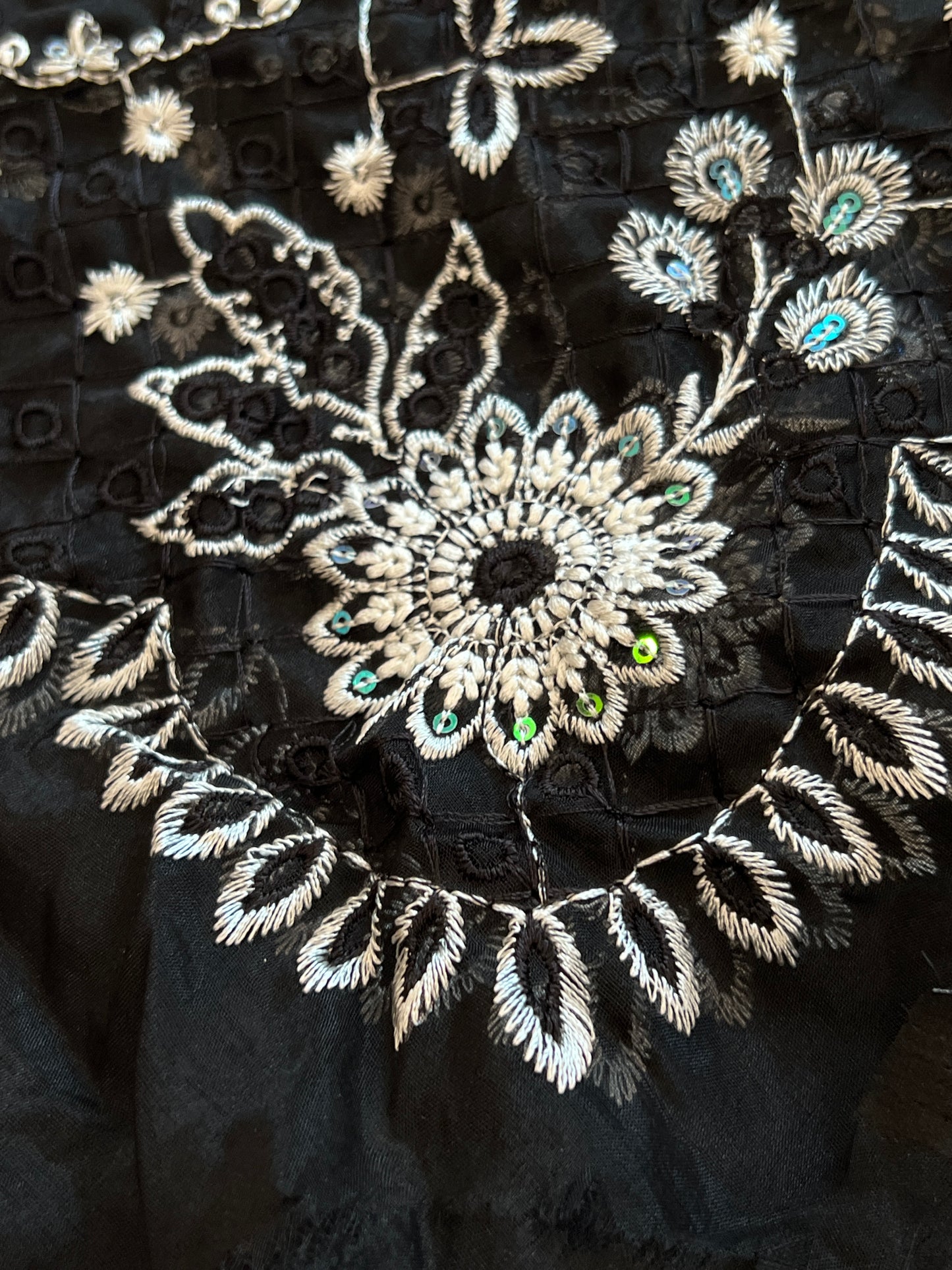OMBRE CHIKANKARI PATCH SUIT 4