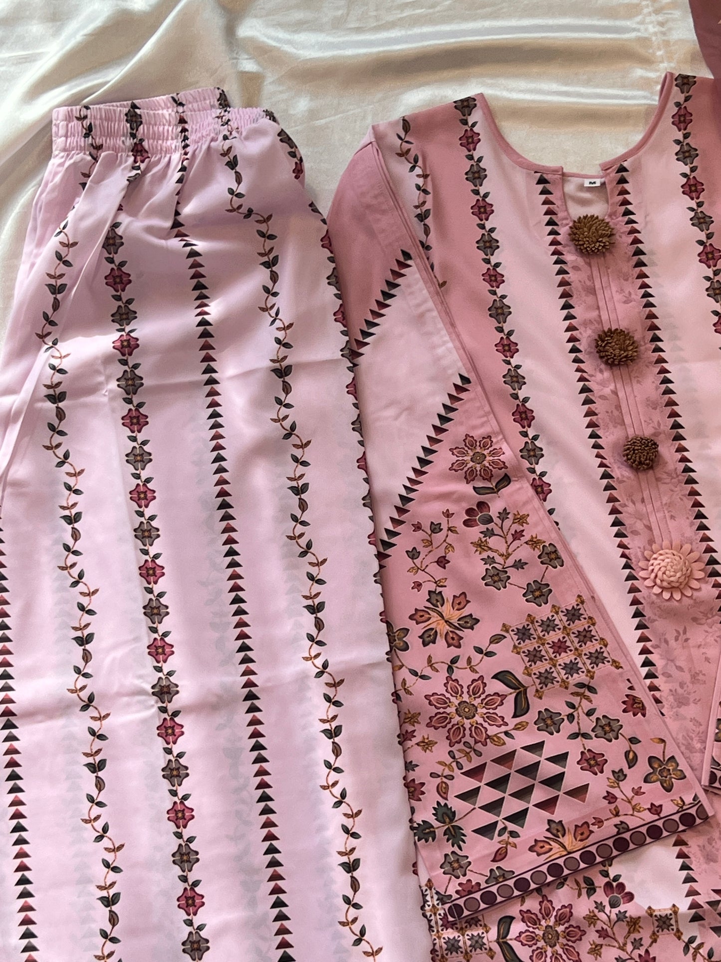 PEACH KOREAN CO-ORD SET 1