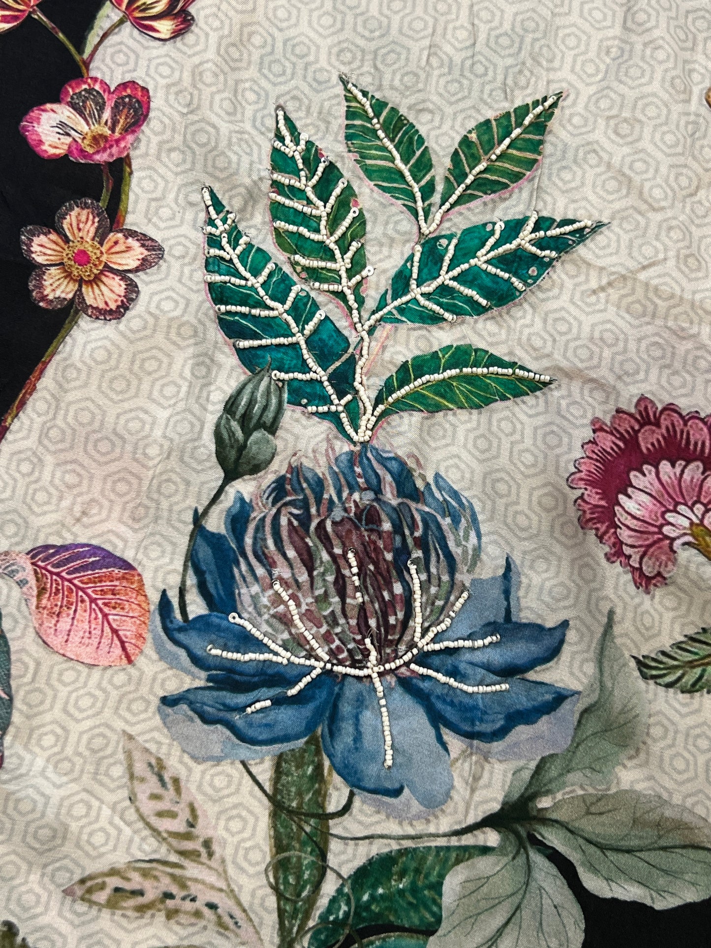 MUSLIN HAND WORK EMBROIDERY SUIT 250 Q