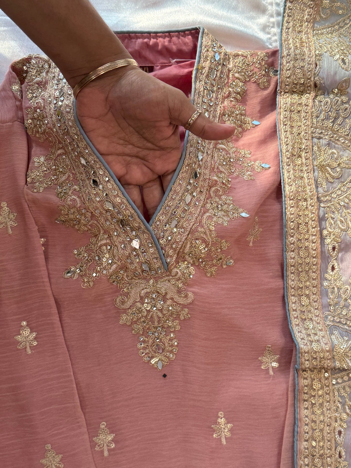 CHIFFON READYMADE EMBROIDERY SUIT 1