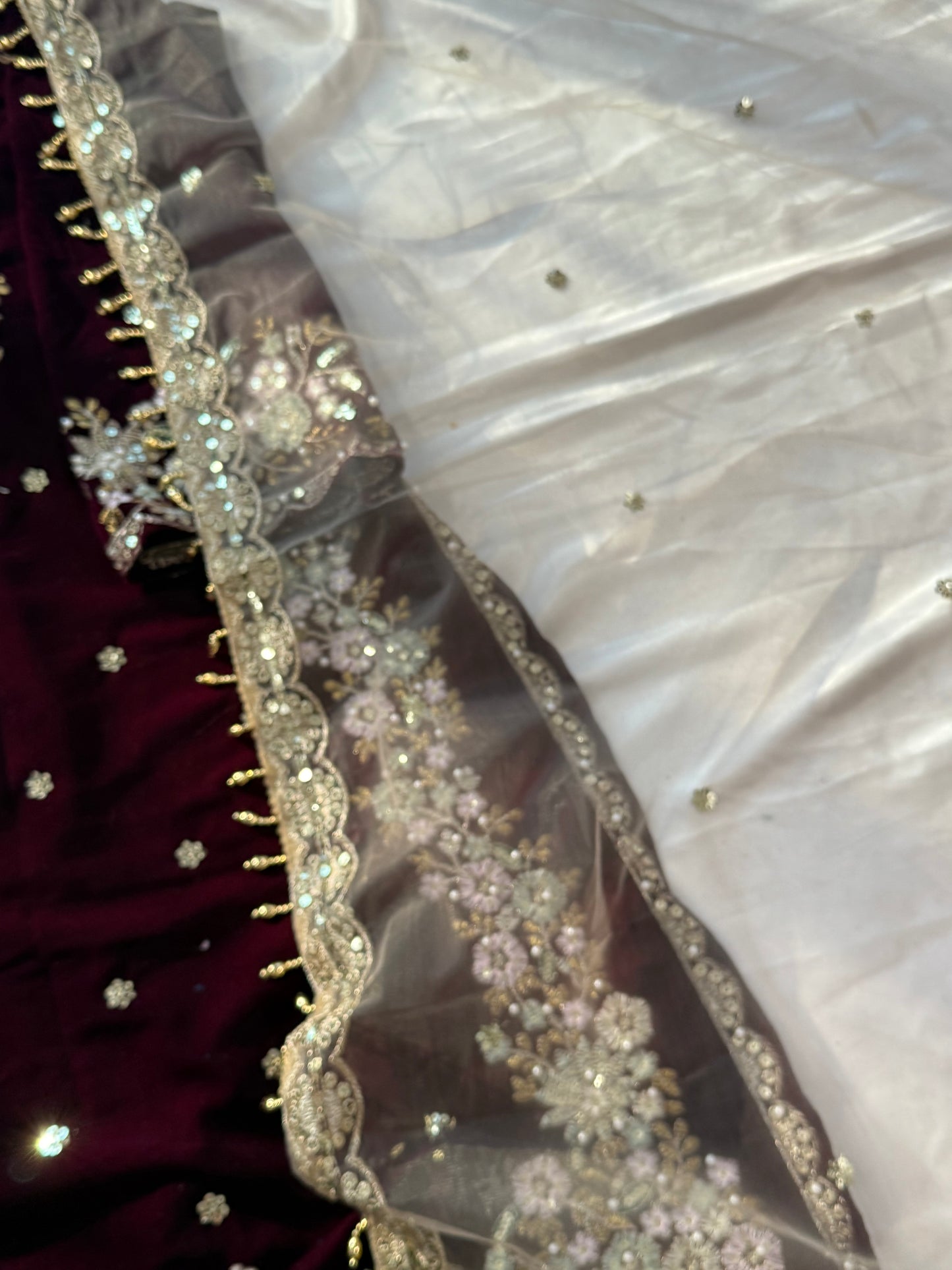 JIMMY CHOO WINE VELVET READYMADE SUIT 2 Q