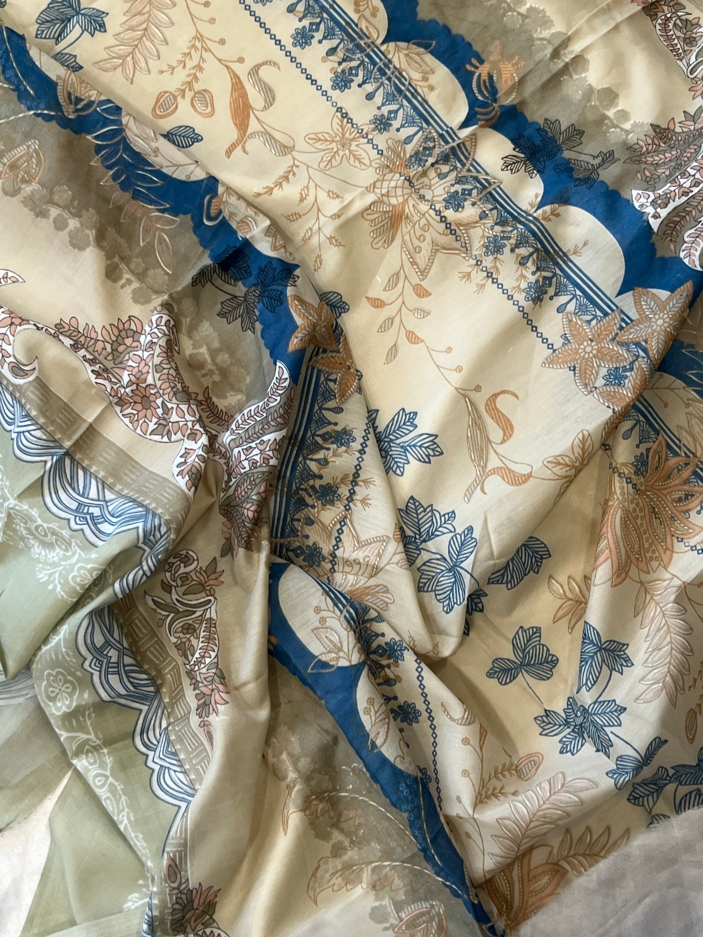 JADE COTTON EMBROIDERY PATCH SUIT 6
