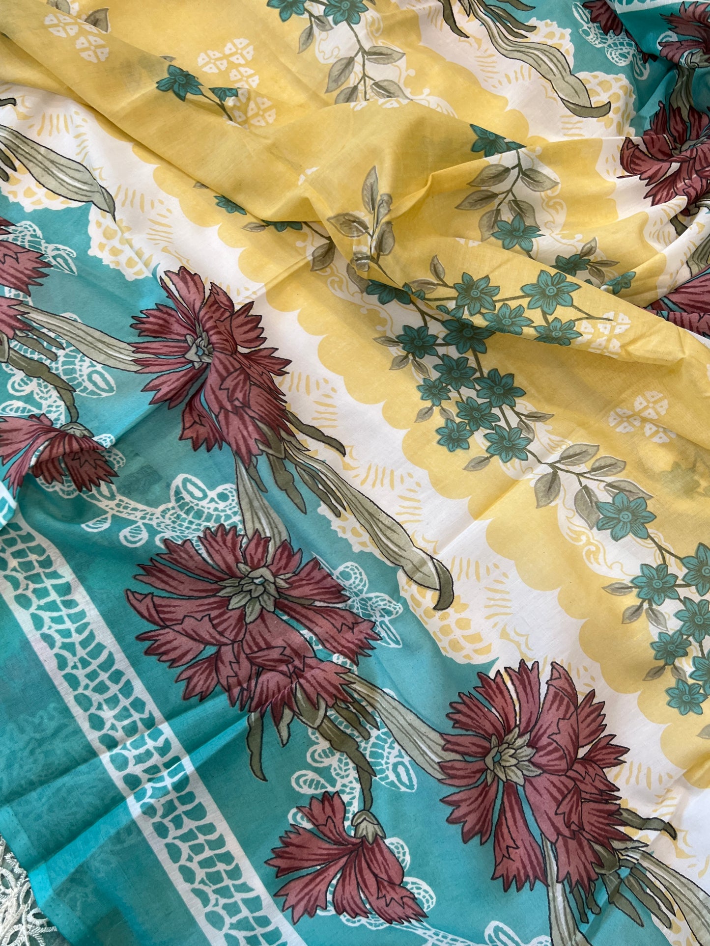 JADE COTTON EMBROIDERY PATCH SUIT 5