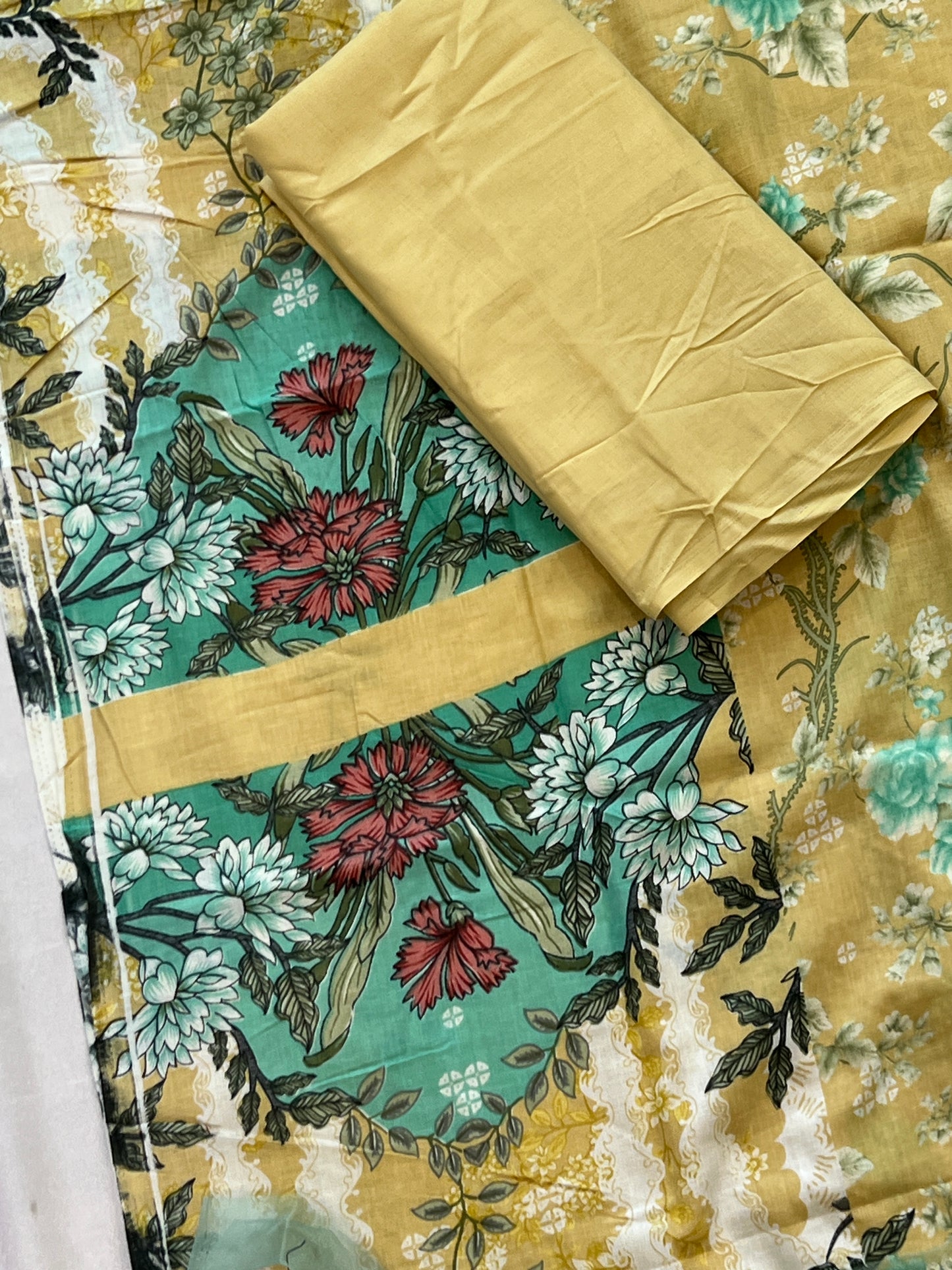JADE COTTON EMBROIDERY PATCH SUIT 5