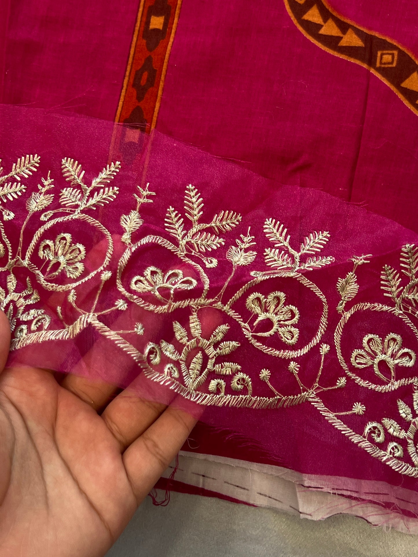 RANI PINK COTTON EMBROIDERY SUIT